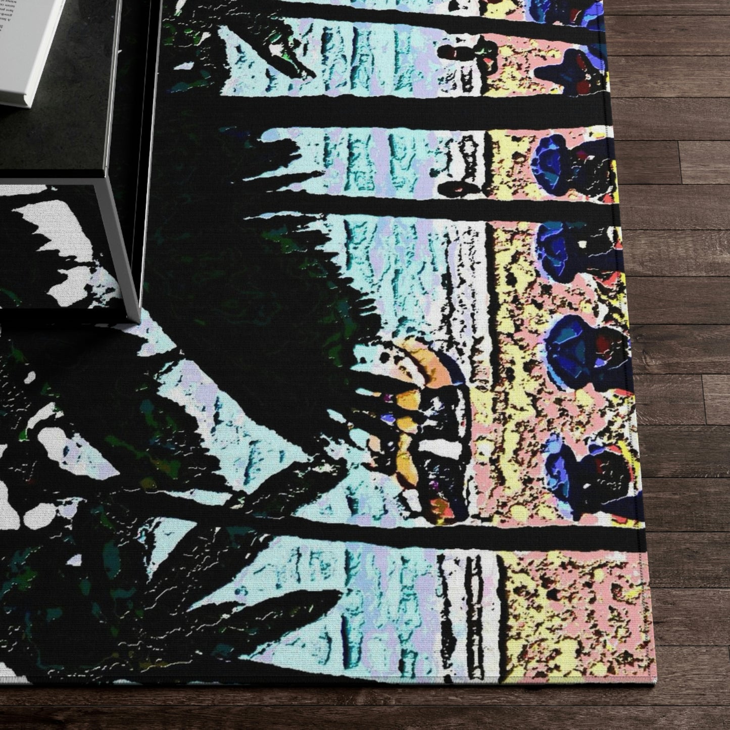 Dornier Rug ... "A Beautiful Beach Amongst The Palms" ... The Outrigger Waikiki, Honolulu, Oahu ... Original Works ...
