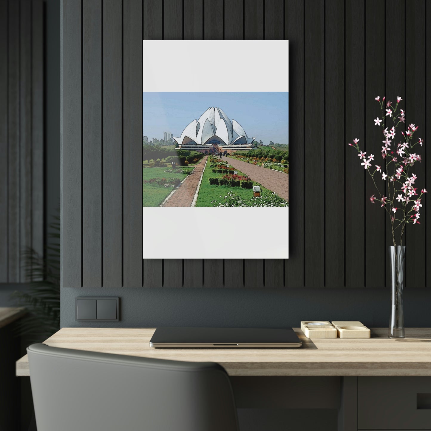 Acrylic Prints ... 'Bahai'i House-Of-Worship' ... "Lotus Temple: Delhi, India, 2008" ... Original Works ...