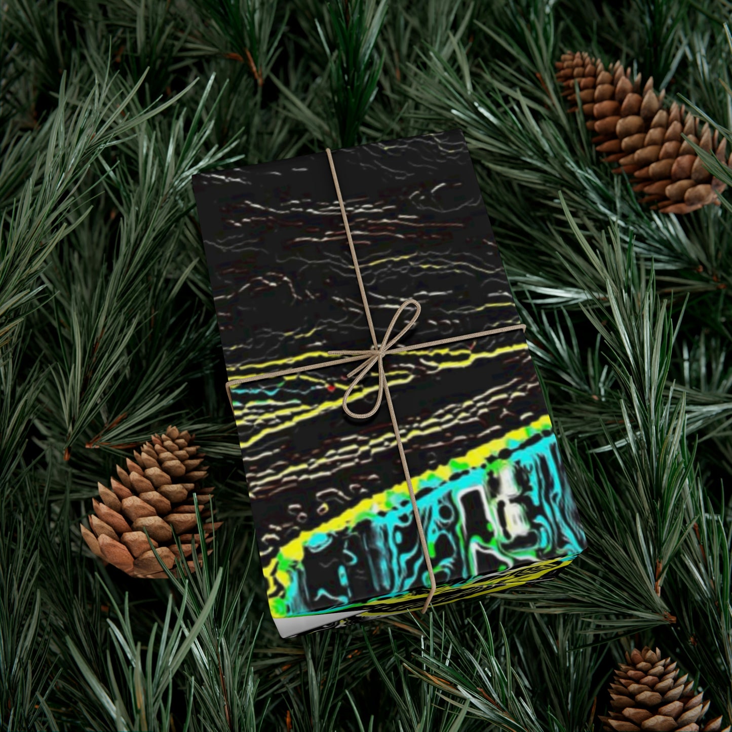 Gift Wrap Papers ... "Snow Vehicle In Snow Storm At-Rest" ... Circa 12Mar23 ... Central Idaho ... 18-Hours Rendering Time: Original Works ...