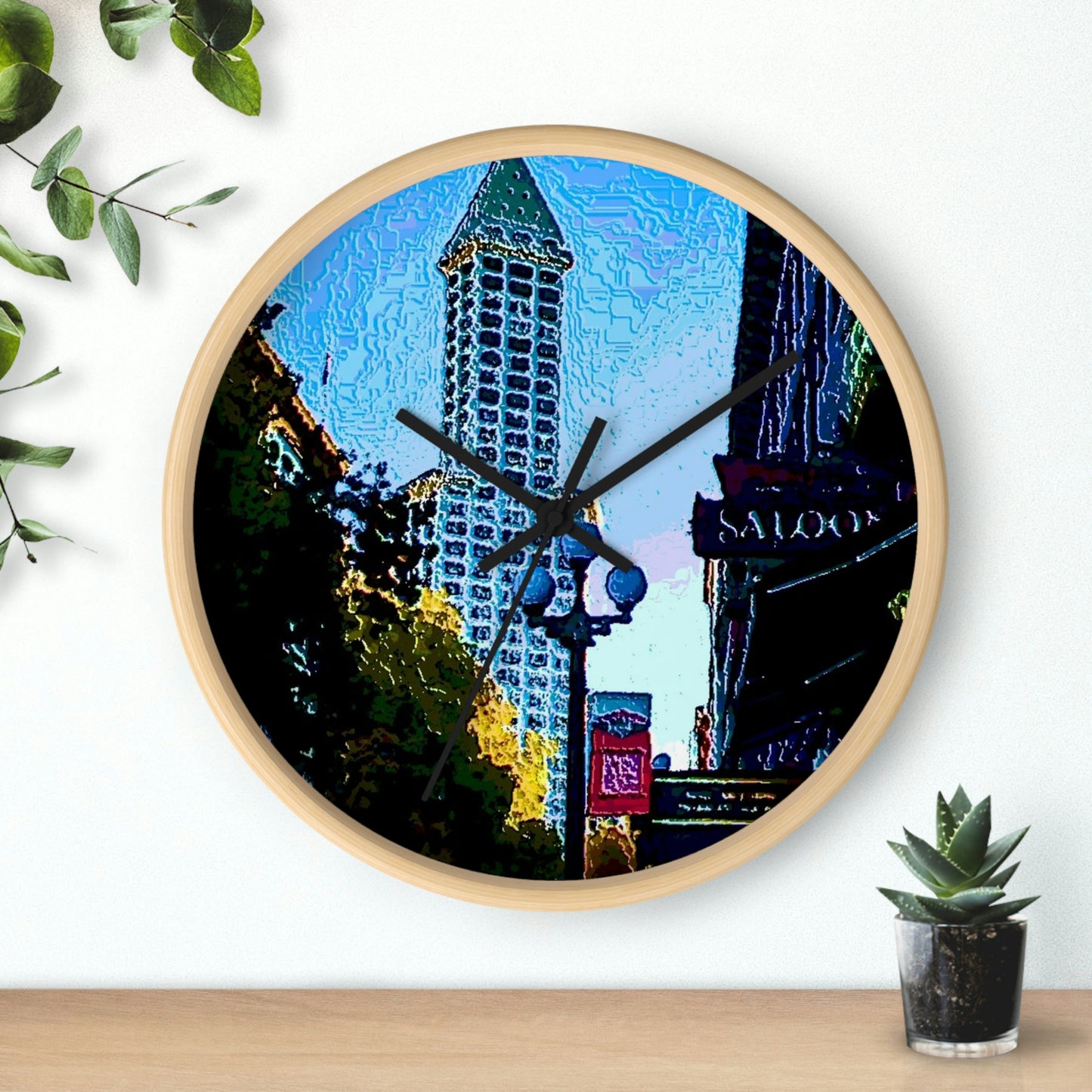 Wall clock ..  Pioneer Square & Smith Tower ... 'That World Famous View' ... Colleague Supplied Photo ... Original Works ...