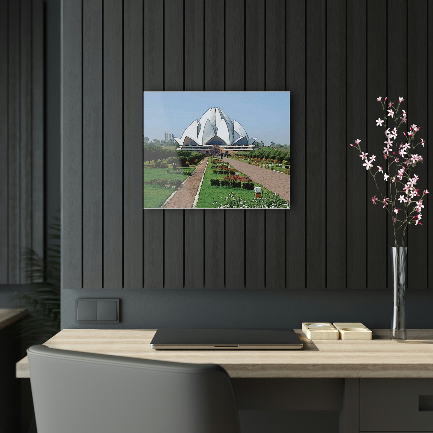 Acrylic Prints ... 'Bahai'i House-Of-Worship' ... "Lotus Temple: Delhi, India, 2008" ... Original Works ...