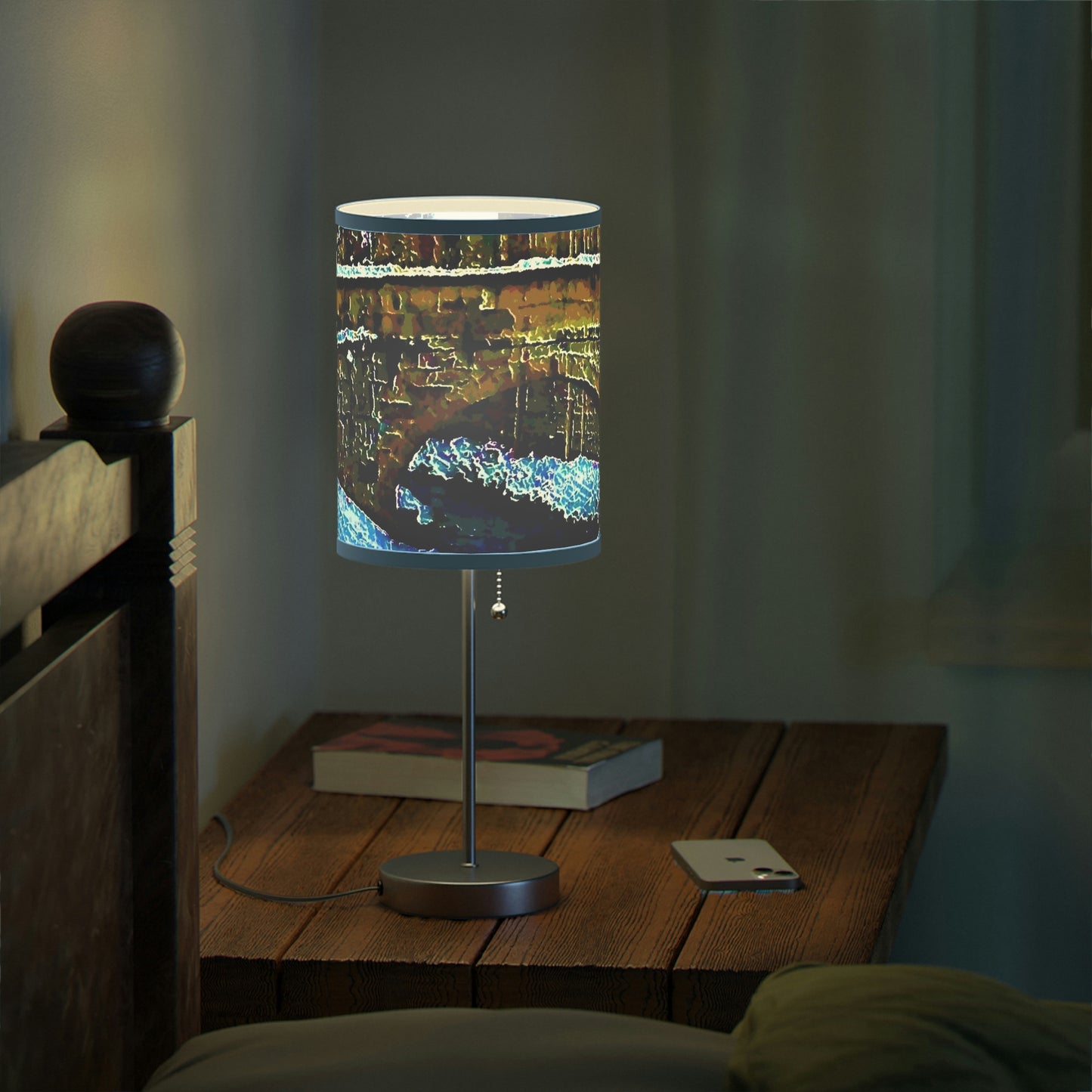 Lamp on a Stand, US|CA plug ... Walikng The Streets & Alleys ... 'Strolling The Canals ... '  ... Original Works  ...