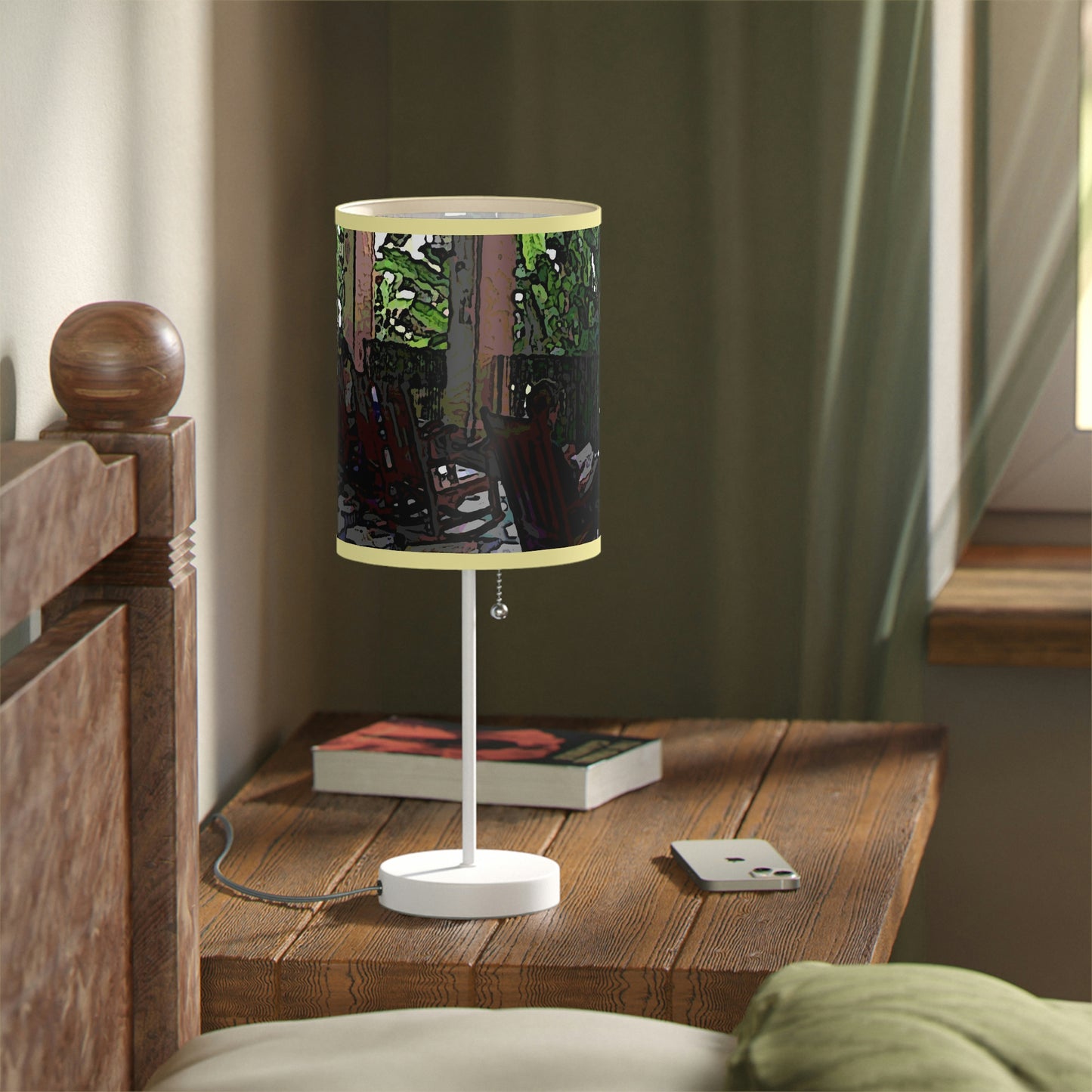 Lamp on a Stand, US|CA plug ...Lanai & Rocking Chairs At: 'The Pink Palace' ... The Royal Hawai'ian ... Honolulu, HI ... '27Oct2014' ... Original Works ...