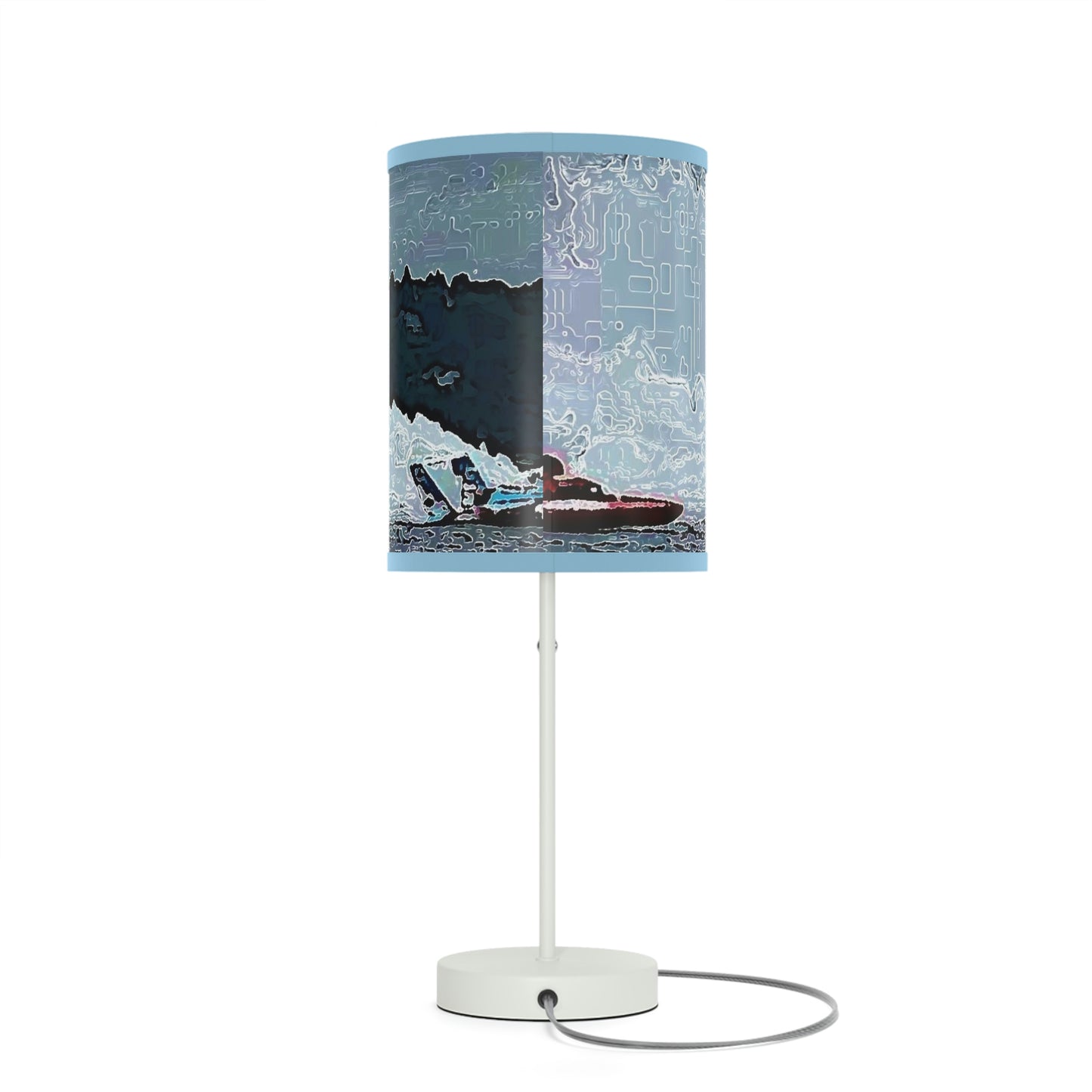 Lamp on a Stand, US|CA plug ... Seattle Columbia Cup On Lake Washington ... "Dave Wilcox Heads For The Win" ... Associate Gift-Photo ... Original Works ...