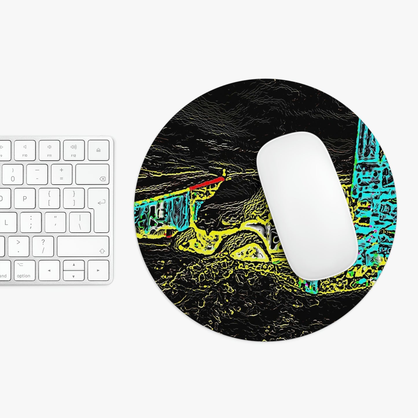 Mouse Pad ... "Snow Vehicle In Snow Storm At-Rest" ... Circa 12Mar23 ... Central Idaho ... 18-Hours Rendering Time: Original Works ...