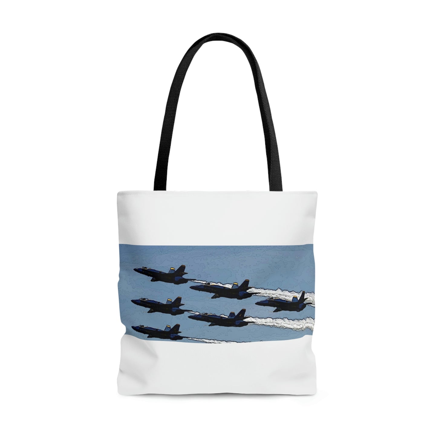AOP Tote Bag ... Seattle Seafair ..."Blue Angels Run Over Lake Washington" ... Circa Mid 1980's ... Dr FJ Holt ... Original Works ...