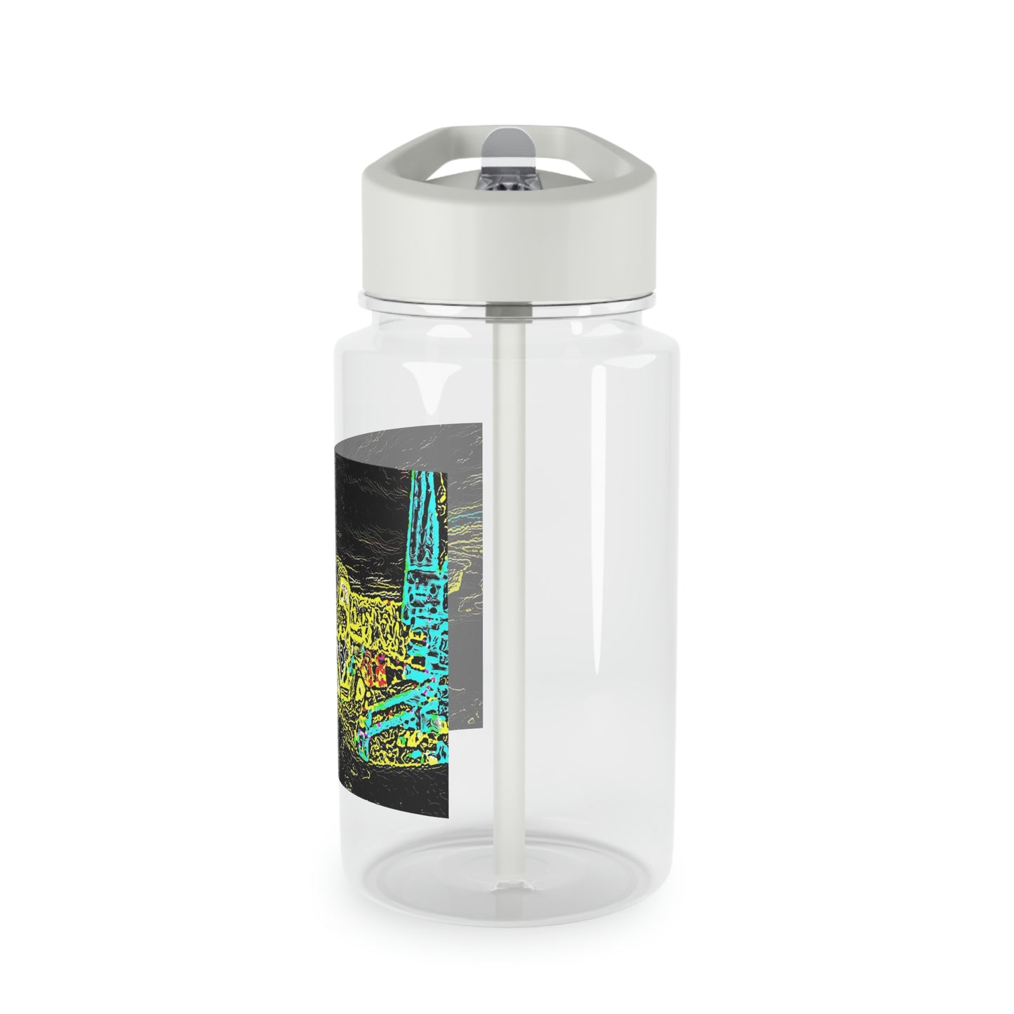 Tritan Water Bottle ... "Snow Vehicle In Snow Storm At-Rest" ... Circa 12Mar23 ... Central Idaho ... 18-Hours Rendering Time: Original Works ...