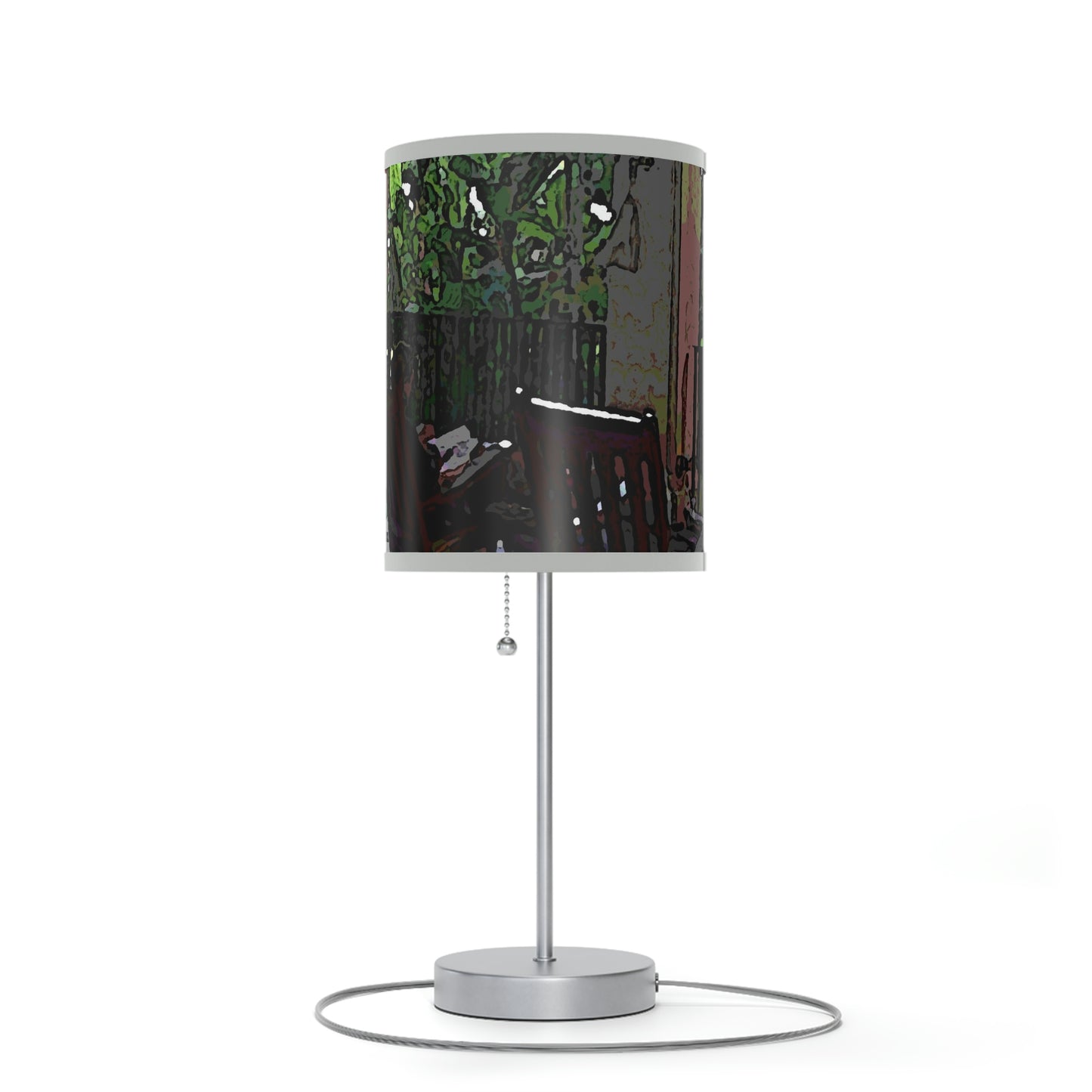 Lamp on a Stand, US|CA plug ...Lanai & Rocking Chairs At: 'The Pink Palace' ... The Royal Hawai'ian ... Honolulu, HI ... '27Oct2014' ... Original Works ...