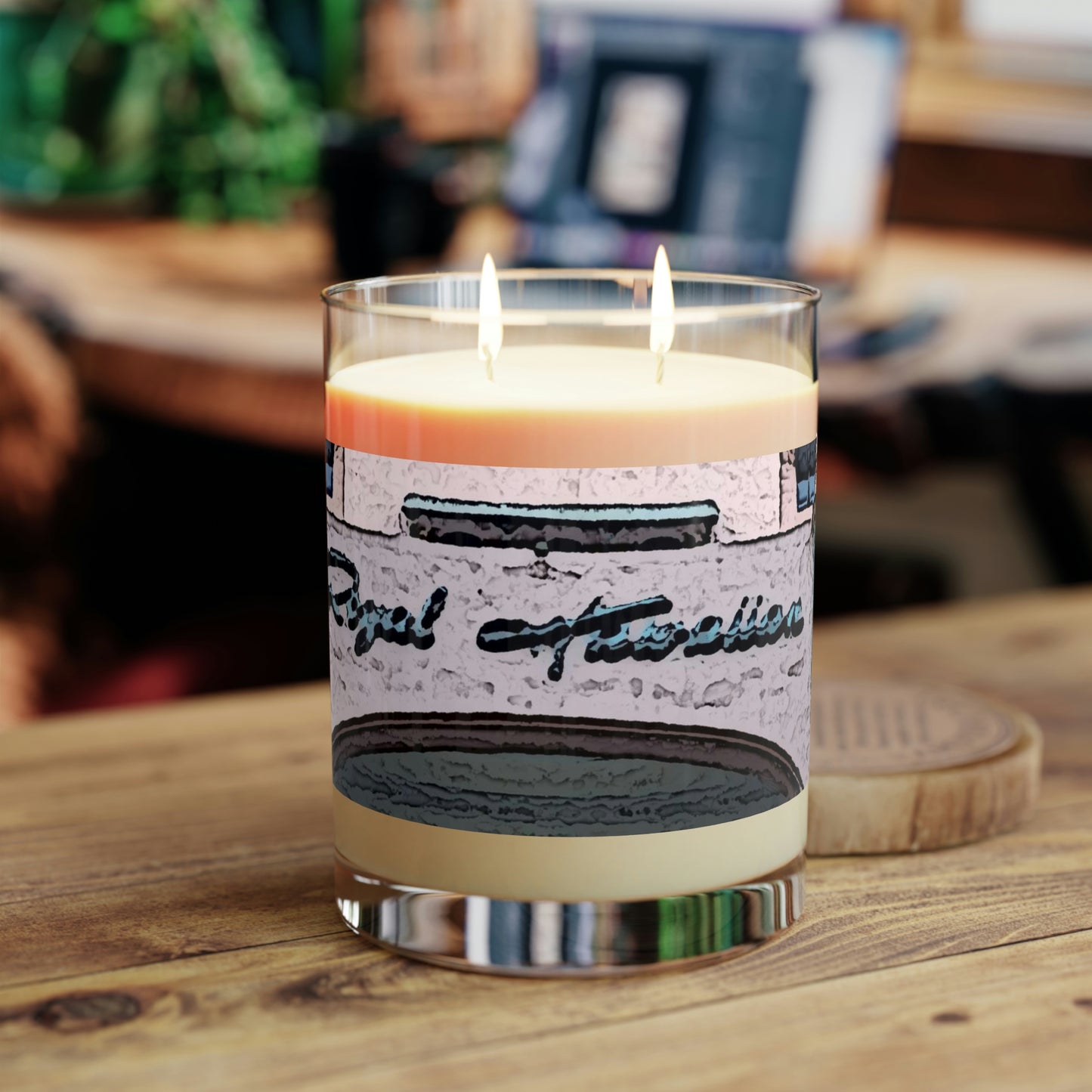 Scented Candle - Full Glass, 11oz ...  "La Grande Entree" At: 'The Pink Palace' ... The Royal Hawai'ian ... Honolulu, HI ... '27Oct2014' ... Original Works ...