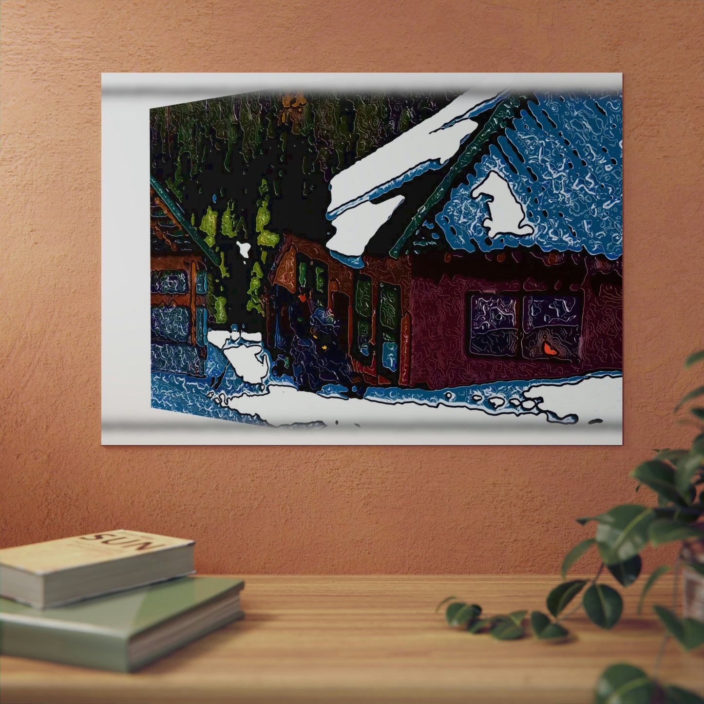 Aluminum Composite Panels ... "3-D & Perspective" ... A Snowmobiler 'Ridest-Through-It' ... Rhett Creek, Idaho ... Original Works ...