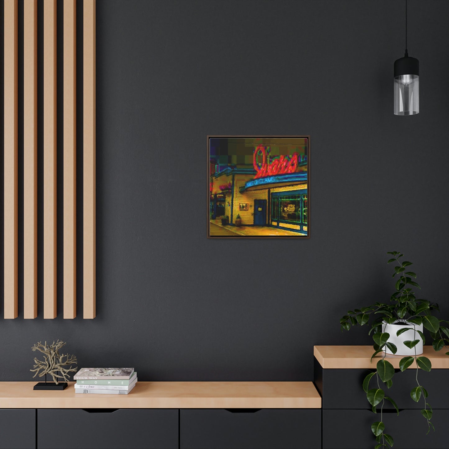 Gallery Canvas Wraps, Square Frame ...  In-A-Hurry & Stressed? ... Remember: Keep "Clam" ... Clam_Happy ...  'Ivars: Seattle Waterfront' ... Personal Archives ... Original Works ...