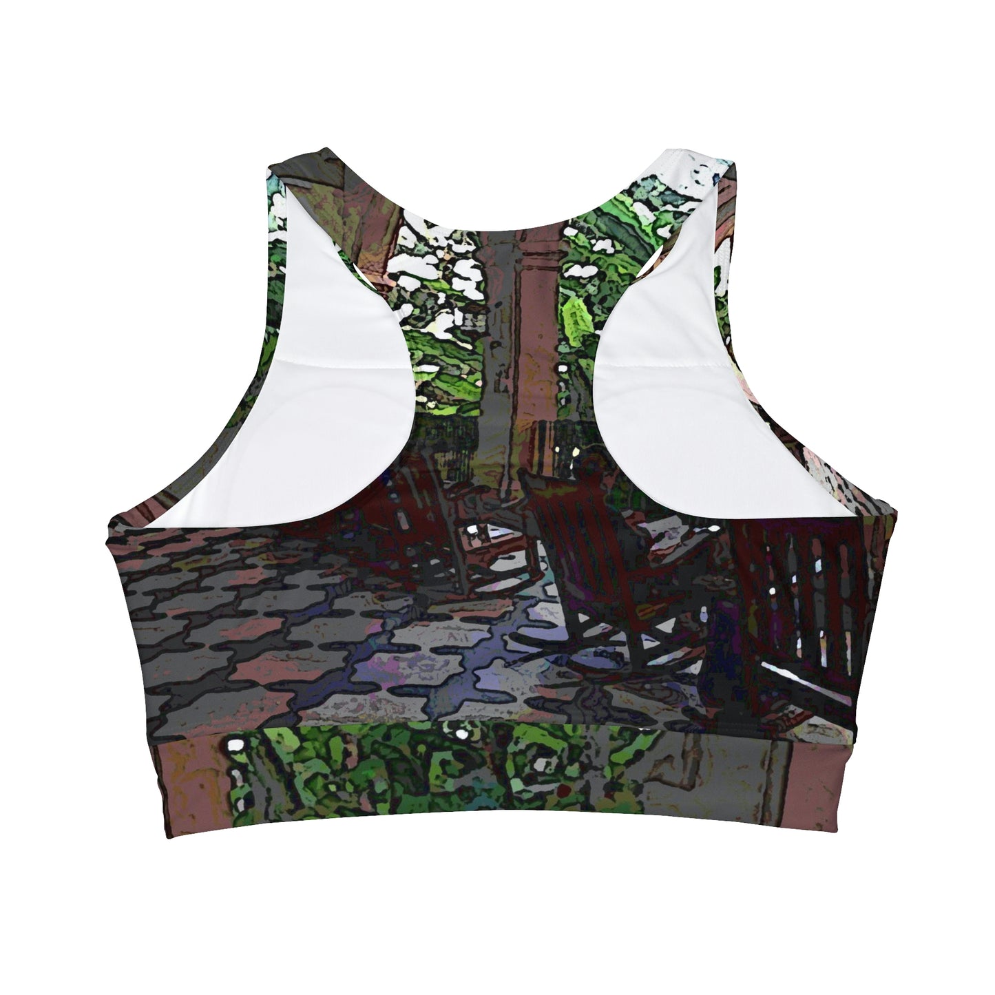 High Neck Crop Bikini Top ... Lanai & Rocking Chairs At: 'The Pink Palace' ... The Royal Hawai'ian ... Honolulu, HI ... '27Oct2014' ... Original Works ...
