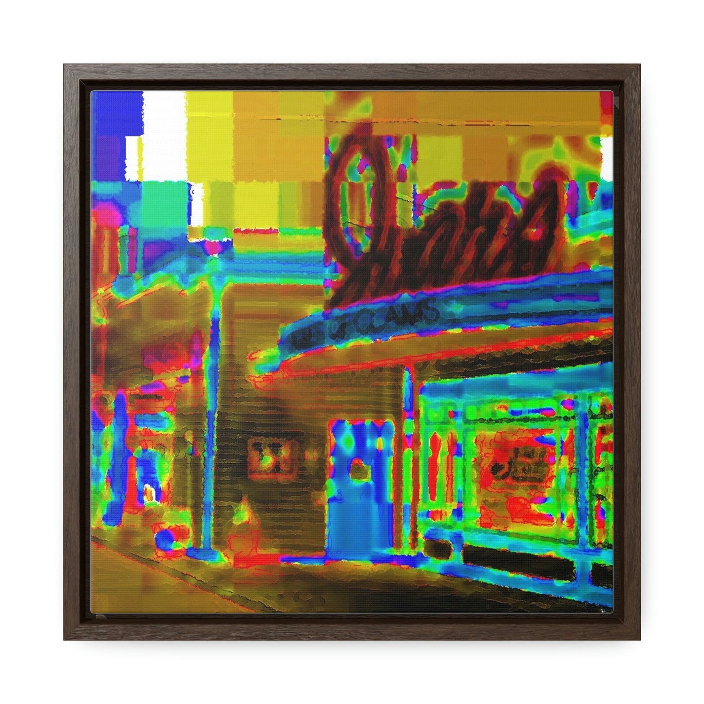 Gallery Canvas Wraps, Square Frame ...  In-A-Hurry & Stressed? ... Remember: Keep "Clam" ... Clam_Happy ...  'Ivars: Seattle Waterfront' ... Personal Archives ... Original Works ...