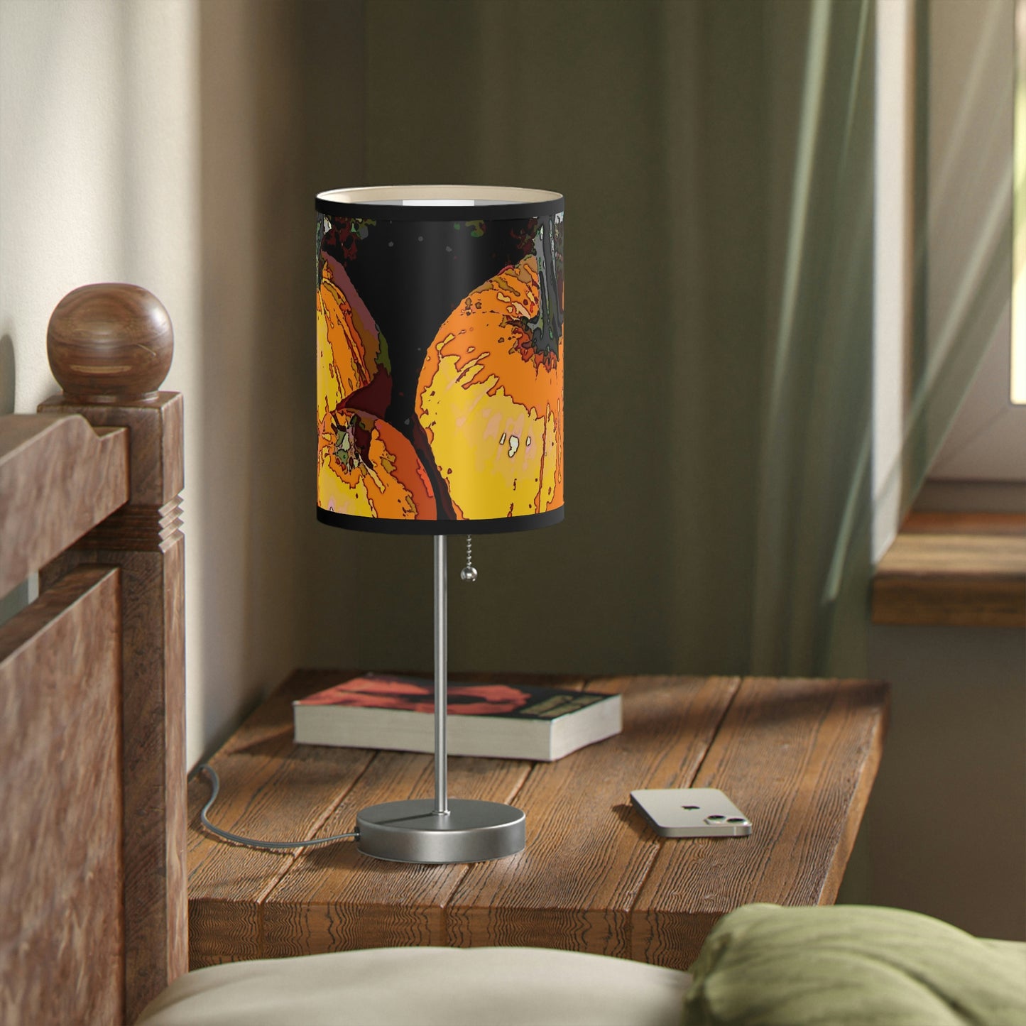 Lamp on a Stand, US|CA plug ... "A Lantern Within A Jack-O-Lantern" ...