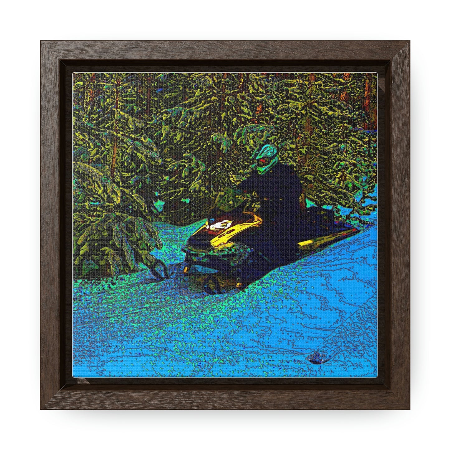 Gallery Canvas Wraps, Square Frame ... Yep ... "Another Day ... Riding Through The Wilderness ... " ... February 2023 ... Original Works ...