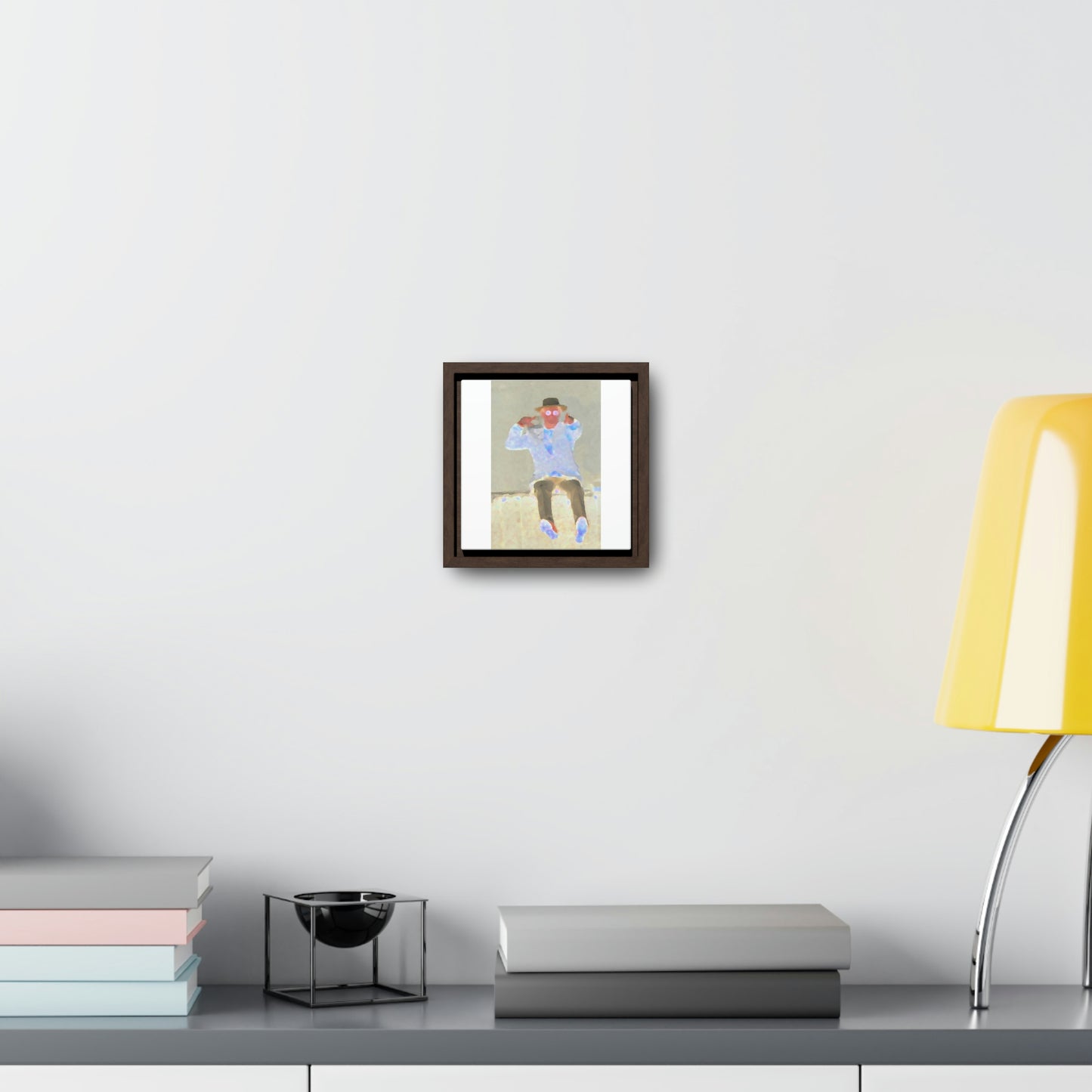 Gallery Canvas Wraps, Square Frame ... "Here's To You Friends & Associates" ... Geting-Er-Done ... Idaho / Washington Border (Lewiston, ID - Clarkston, WA) ... Original Works: Rendering Time: 8 Hours ...