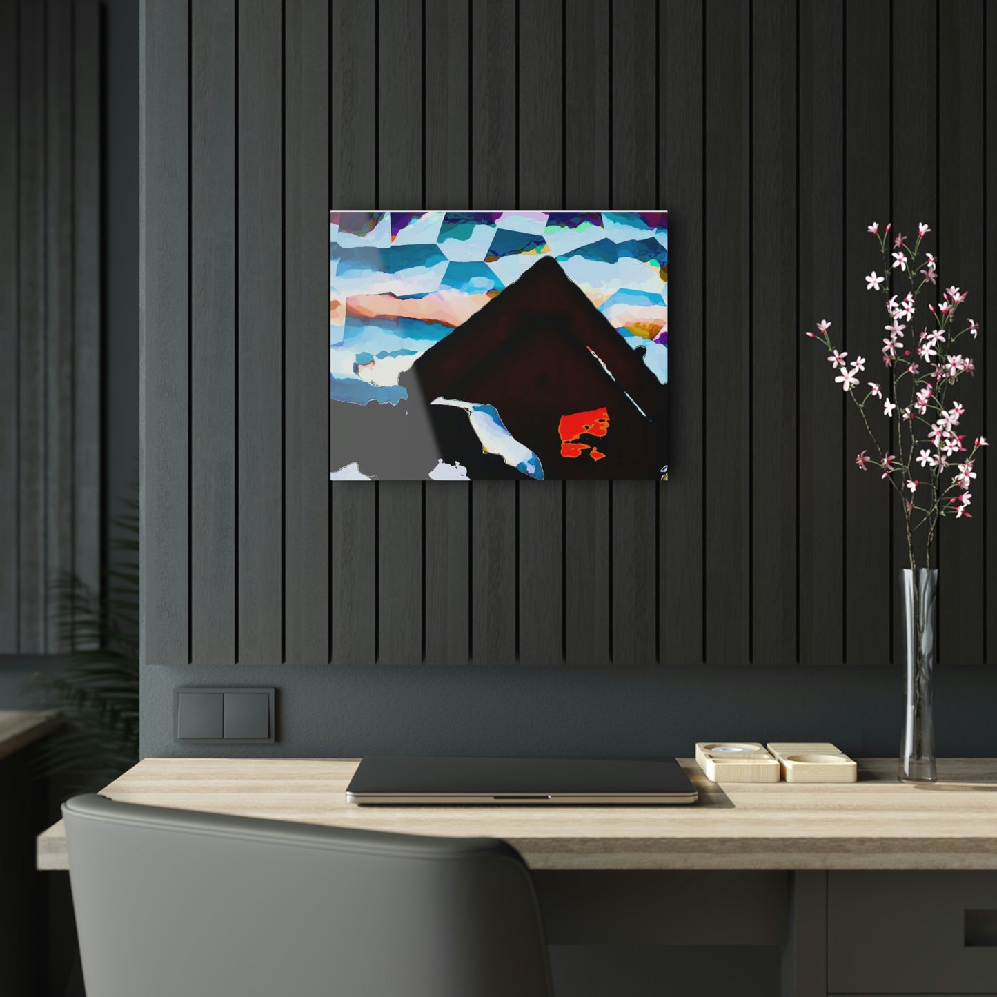 Acrylic Prints ... After An Intense Snow Storm ... 'Digging Out' ... A Vehicle & Cabin "In The Mountains" ... March 2023 ... Original Works ...