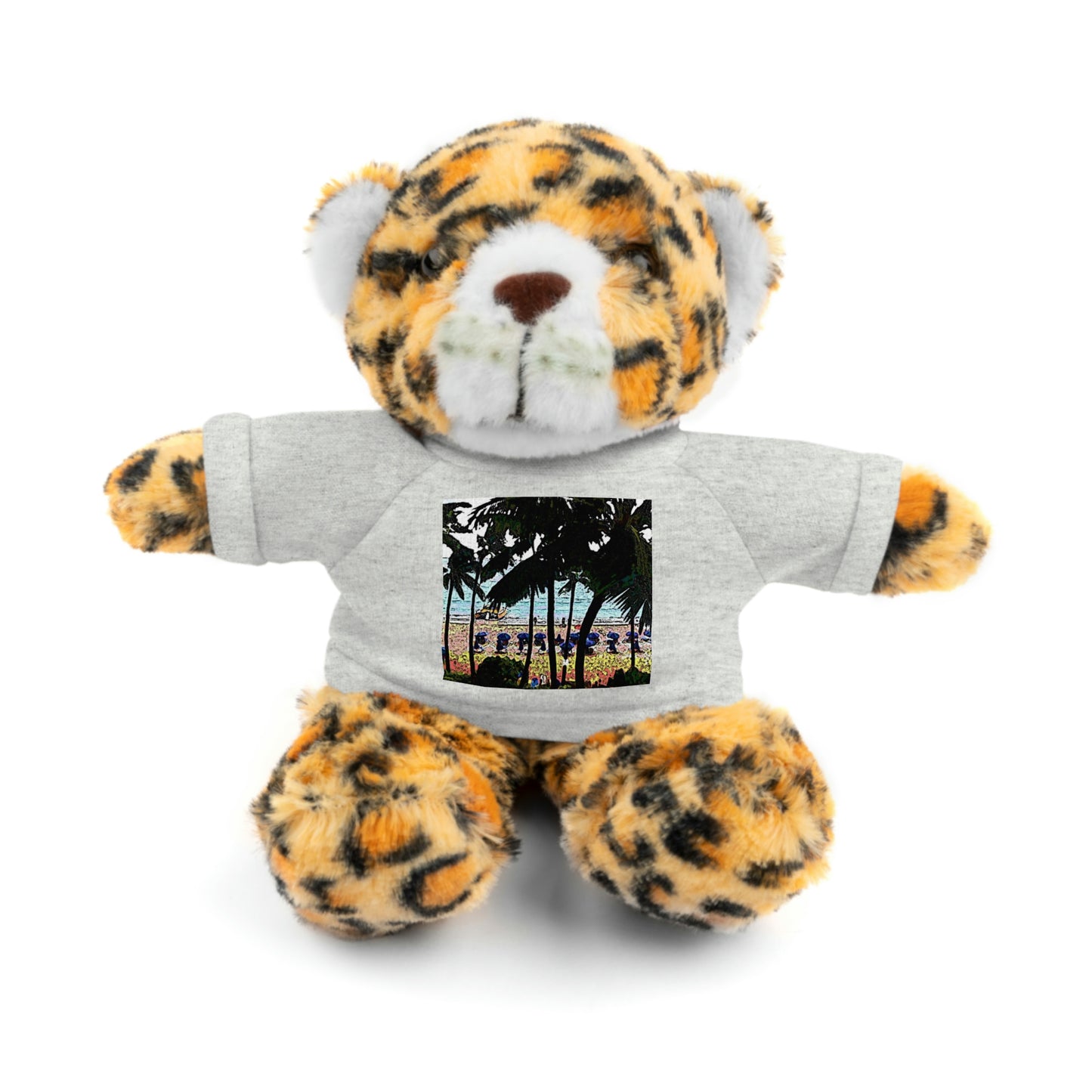 Stuffed Animals with Tee ... "A Beautiful Beach Amongst The Palms" ... The Outrigger Waikiki, Honolulu, Oahu ... Original Works ...