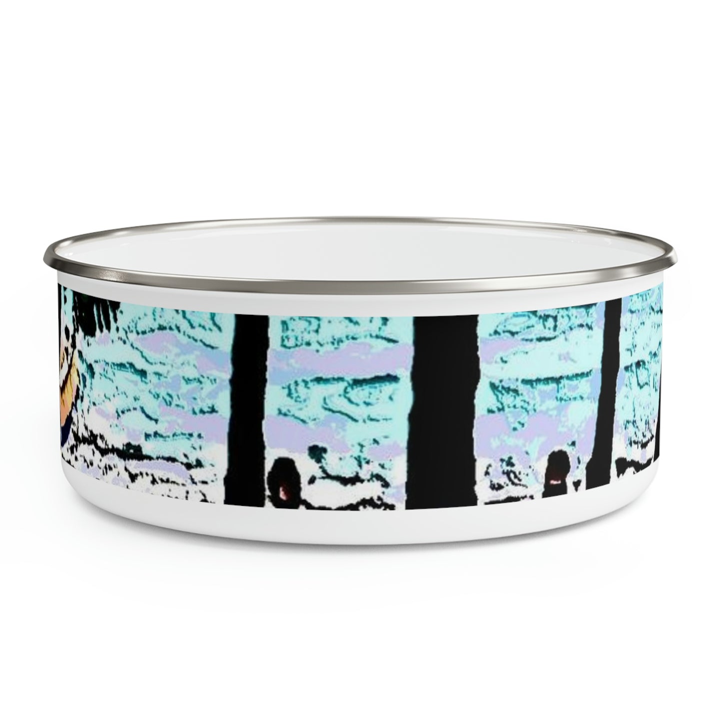 Enamel Bowl ... "A Beautiful Beach Amongst The Palms" ... The Outrigger Waikiki, Honolulu, Oahu ... Original Works ...