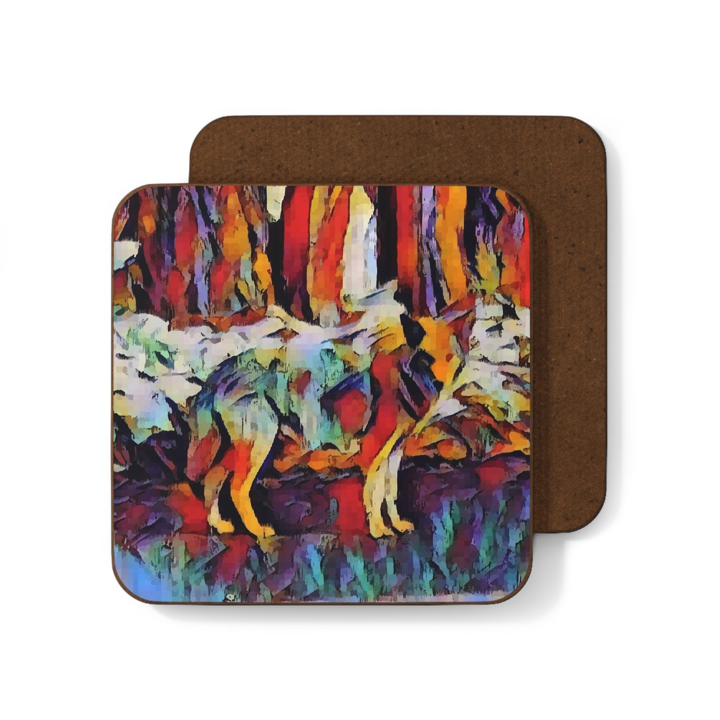 Hardboard Back Coaster ... Coyote ... "Yosemite Valley: Circa May23 ... KPH Base Photo" ... Original Works ...