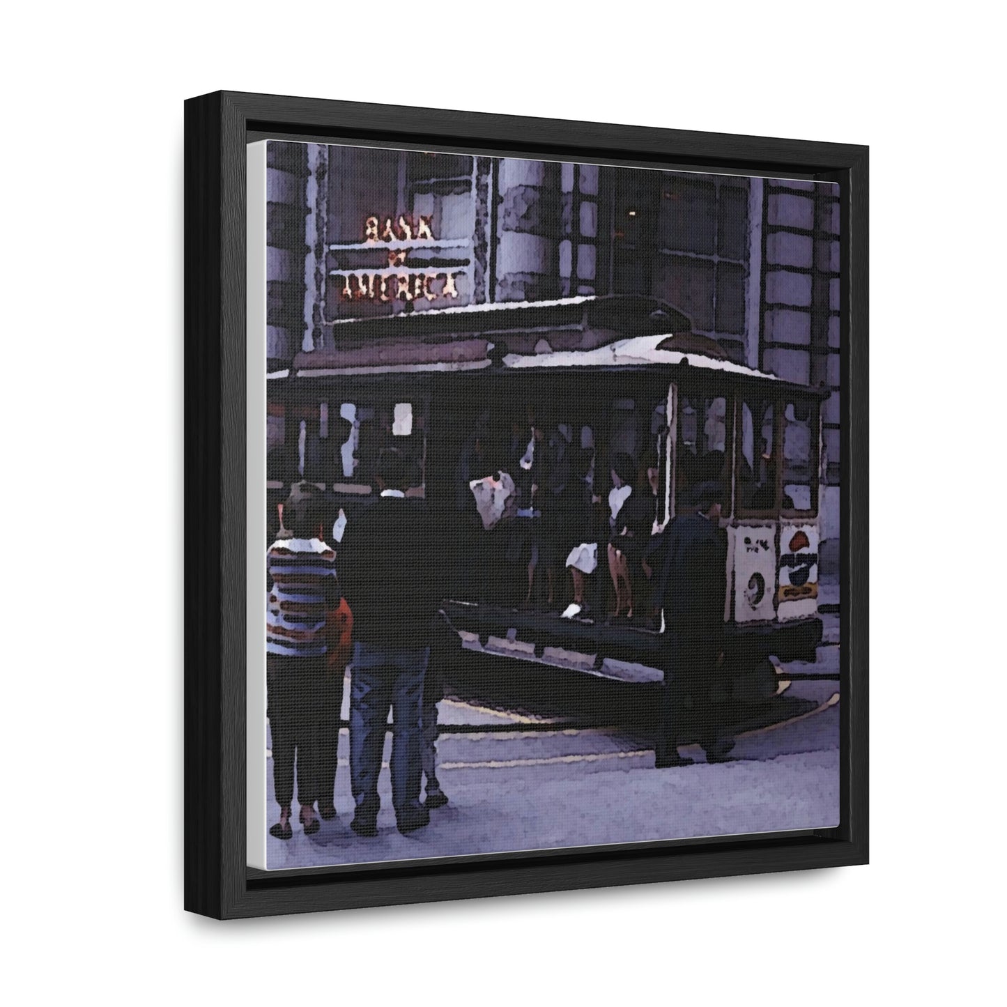 Gallery Canvas Wraps, Square Frame ... San Francisco ... 'Rice-A-Roni-A-San Francisco Treat' ... "A Cable Car Classic" ... Family Archives: 1973 ... Original Works ...