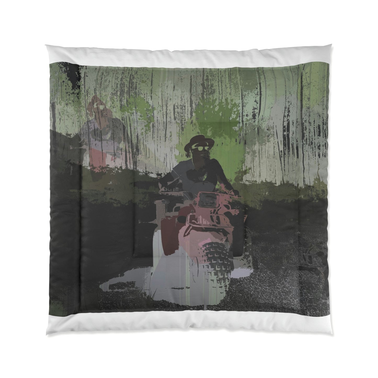 Comforter ... 3-Wheeln' N' Groovin The Mountain Roads ... Central Idaho ... Original Works ...