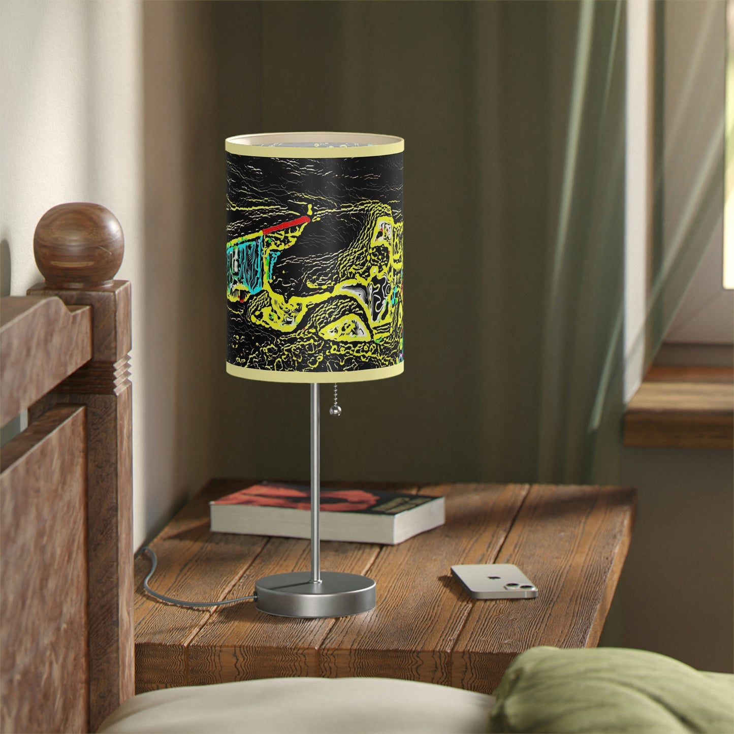 Lamp on a Stand, US|CA plug ... "Snow Vehicle In Snow Storm At-Rest" ... Circa 12Mar23 ... Central Idaho ... 18-Hours Rendering Time: Original Works ...