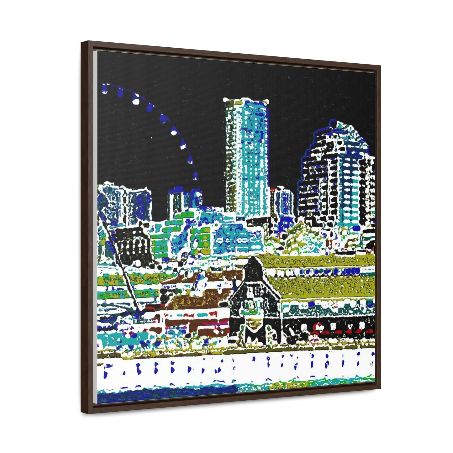 Gallery Canvas Wraps, Square Frame ... That Classic Wheel ... 'Seattle's Wheel' ... & Old Classic Waterside Vendors ...  'Family Archives' ... Original Works ...