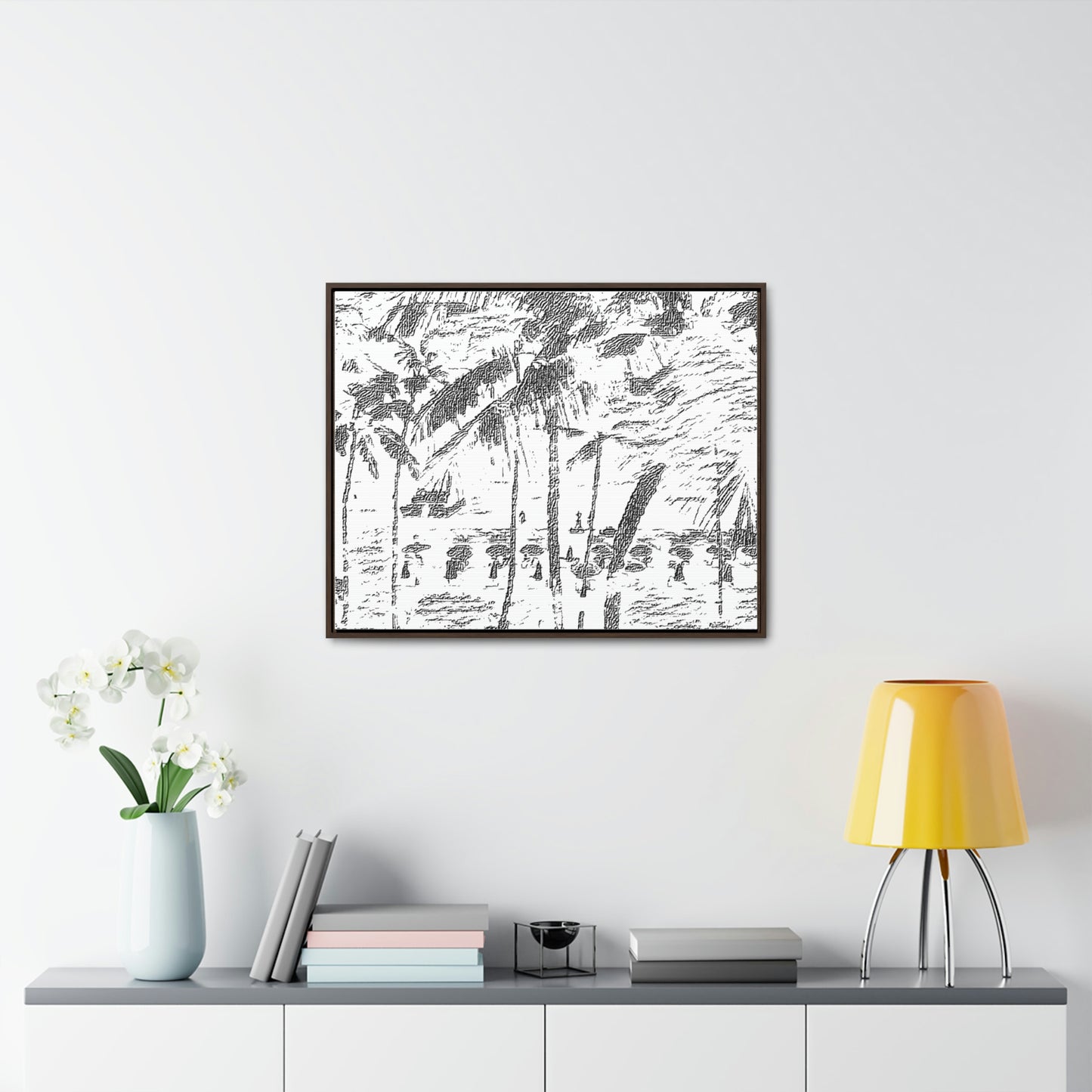 Gallery Canvas Wraps, Horizontal Frame ... "The Royal Hawai'ian: Waikiki Beach_Beach" ... Honolulu, HI ... Ocotber 2014 (Halloween) ... Original Works ...