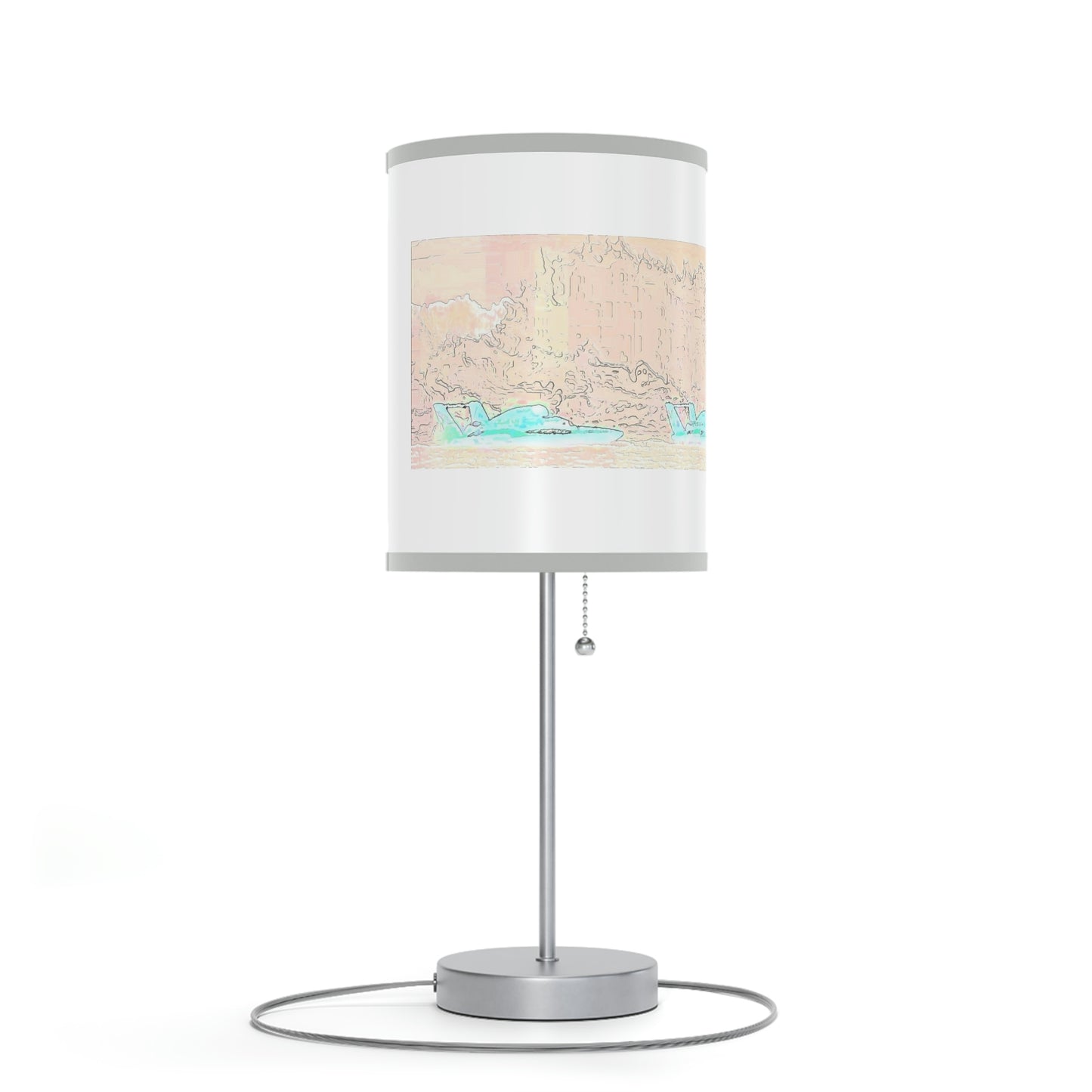 Lamp on a Stand, US|CA plug ... Seattle Columbia Cup On Lake Washington ... "Dave Wilcox Heads For The Win" ... Associate Gift-Photo ... Original Works ...