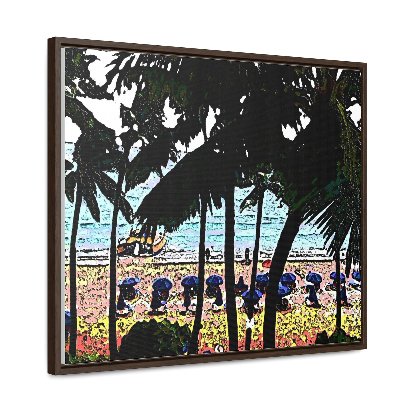 Gallery Canvas Wraps, Horizontal Frame ... "A Beautiful Beach Amongst The Palms" ... The Outrigger Waikiki, Honolulu, Oahu ... Original Works ...