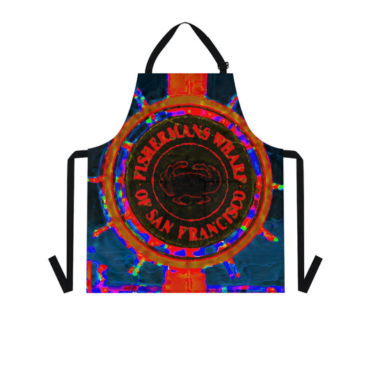 Apron (AOP) ... "No.9 Fishermen's Grotto - Fishermen's Wharf, SF, California" ... Family Archives: 1970's ... Original Works ...