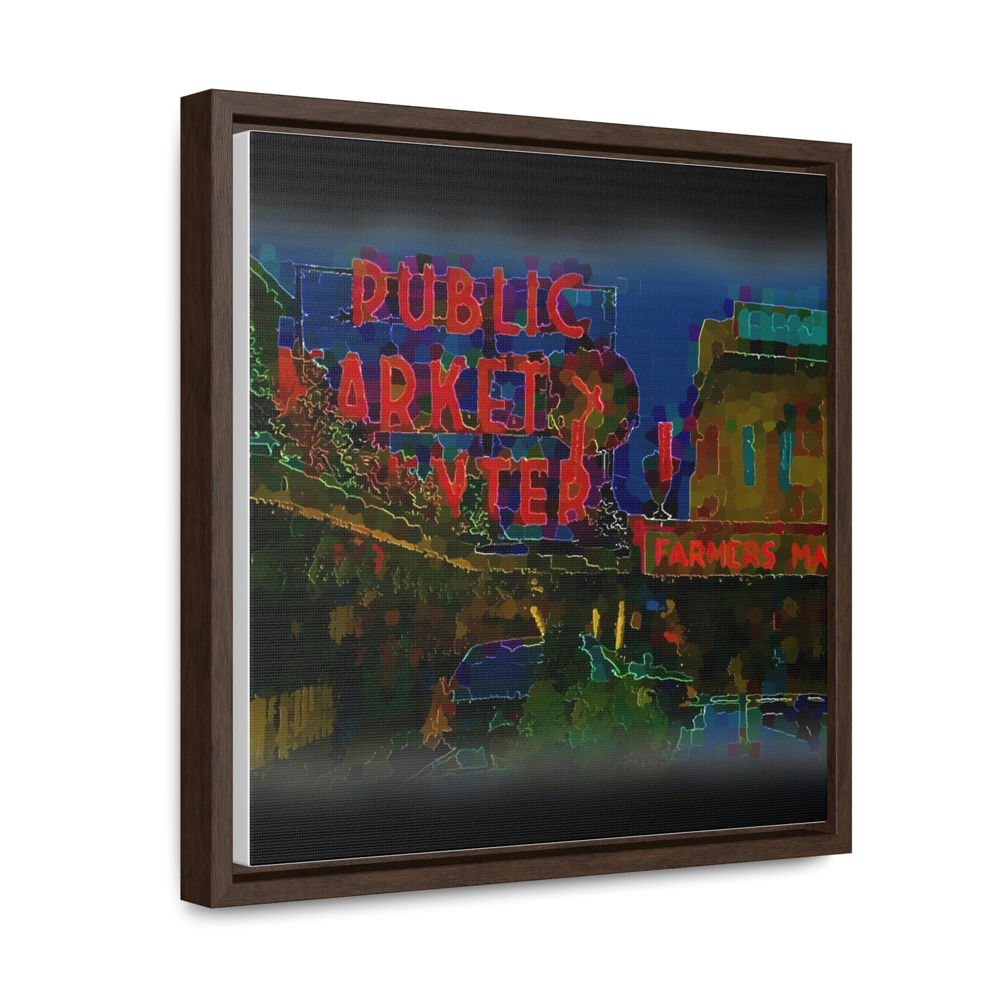 Gallery Canvas Wraps, Square Frame ... PPM: Pike Place Market ... Original Work ... Winter 2022 ...