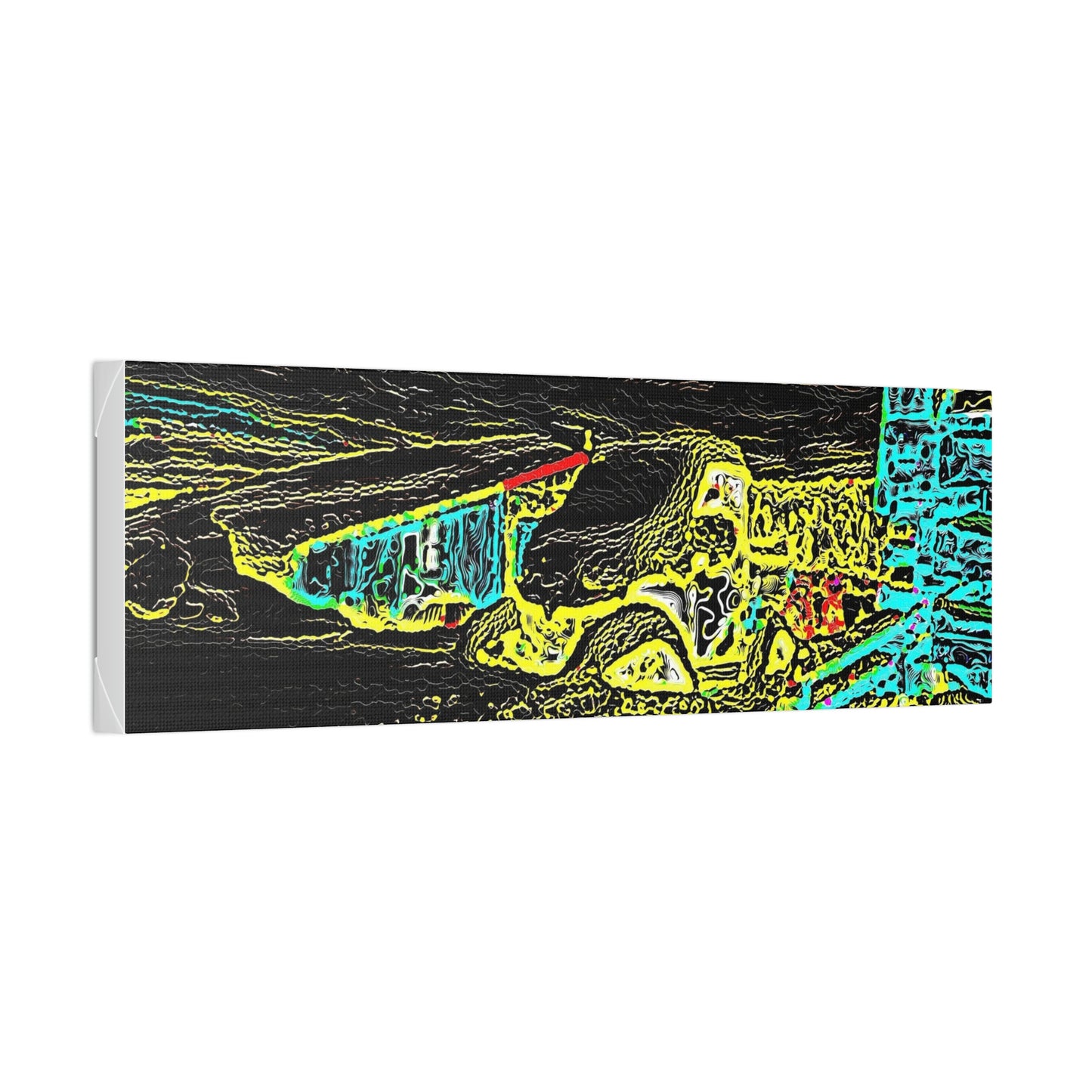 Polyester Canvas ... "Snow Vehicle In Snow Storm At-Rest" ... Circa 12Mar23 ... Central Idaho ... 18-Hours Rendering Time: Original Works ...