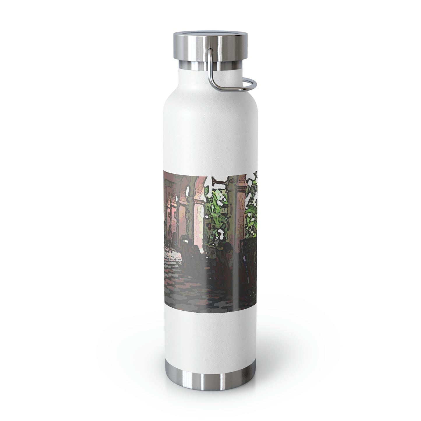 Copper Vacuum Insulated Bottle, 22oz ... Lanai & Rocking Chairs At: 'The Pink Palace' ... The Royal Hawai'ian ... Honolulu, HI ... '27Oct2014' ... Original Works ...