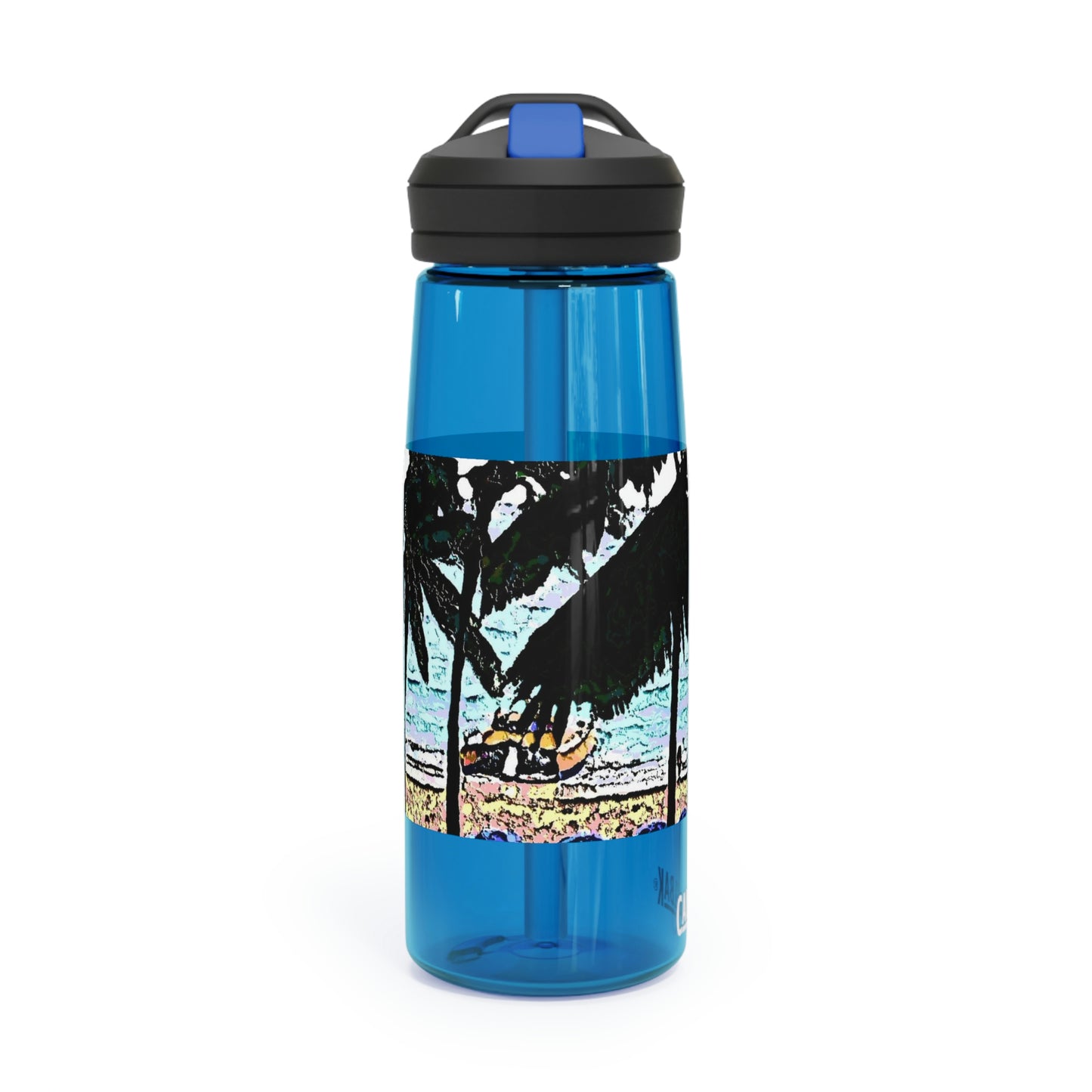 CamelBak Eddy®  Water Bottle, 20oz\25oz ... "A Beautiful Beach Amongst The Palms" ... The Outrigger Waikiki, Honolulu, Oahu ... Original Works ...
