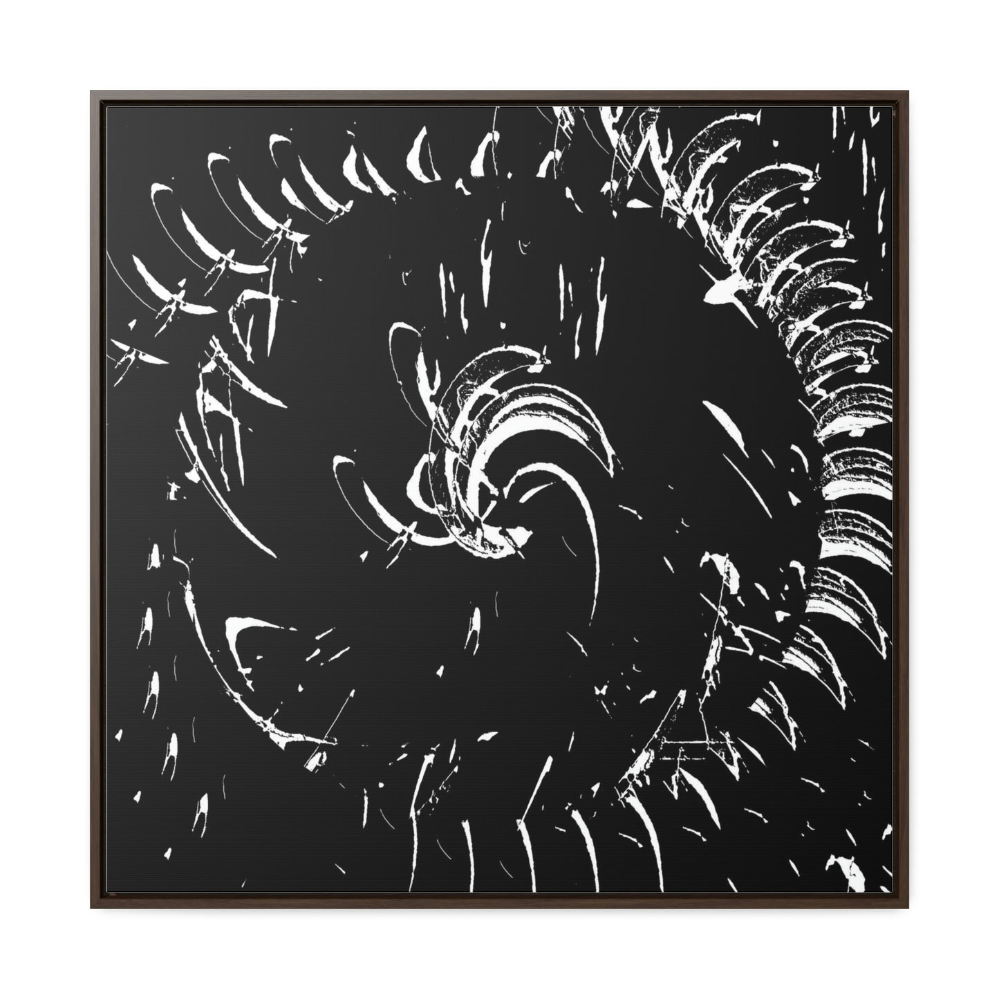 Gallery Canvas Wraps, Square Frame ... "Waning Moon" ... Central Idaho ... October 2022 ... Rendering Time: 22 Hours ... Original Works ...