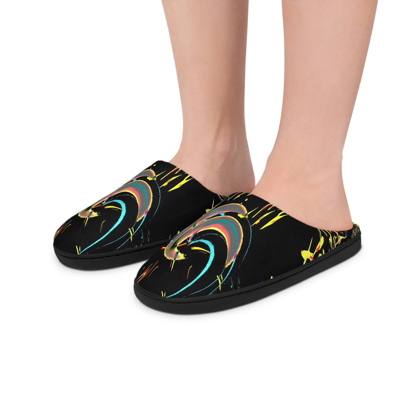 Men's Indoor Slippers ... "Waning Moon" ... Central Idaho ... October 2022 ... Rendering Time: 22 Hours ... Original Works ...