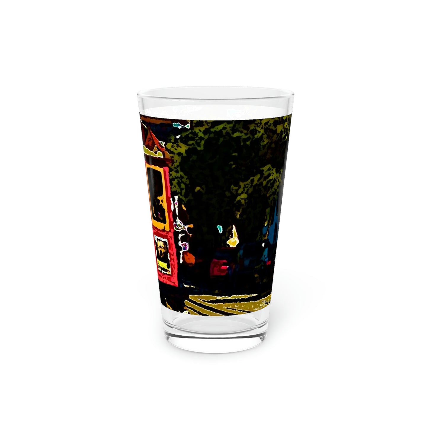Pint Glass, 16oz ... San Francisco ... 'A Rice-A-Roni-A-San Francisco Treat' ... "A Cable Car Classic" ... Family Archives: 1973 ... Original Works ...