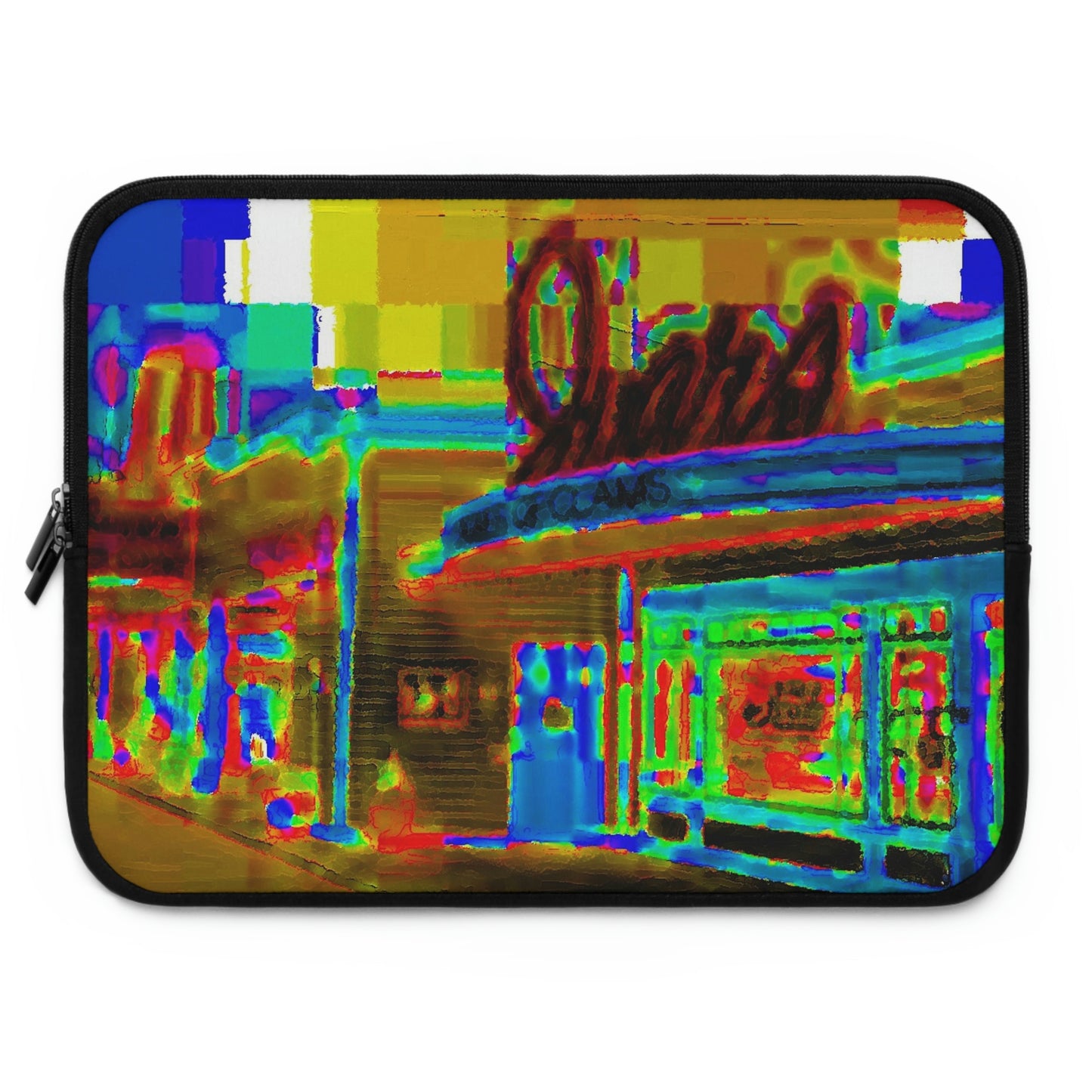 Laptop Sleeve ...  In-A-Hurry & Stressed? ... Remember: Keep "Clam" ... Clam_Happy ...  'Ivars: Seattle Waterfront' ... Personal Archives ... Original Works ...