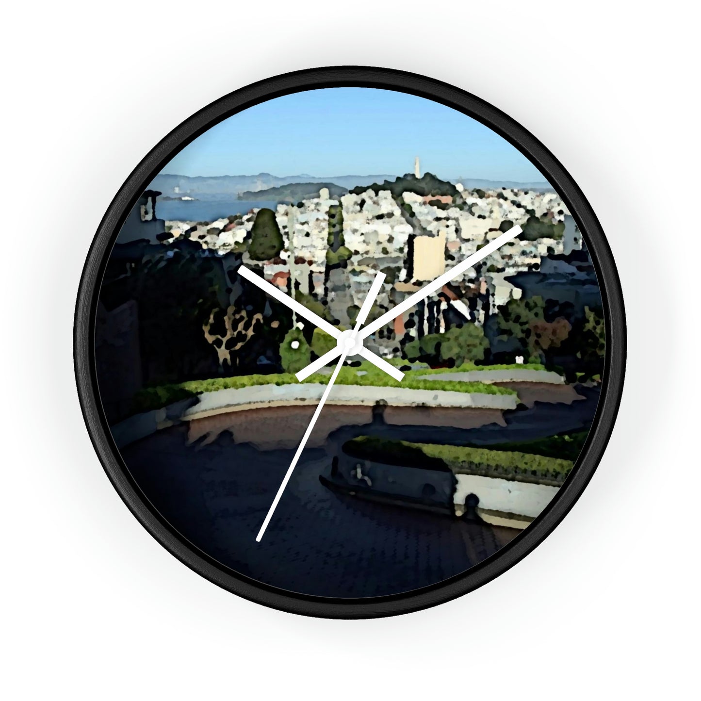 Wall clock ... "Lombard Street San Francisco, CA, USA" ... Family Archives 1970's ... Original Works ...