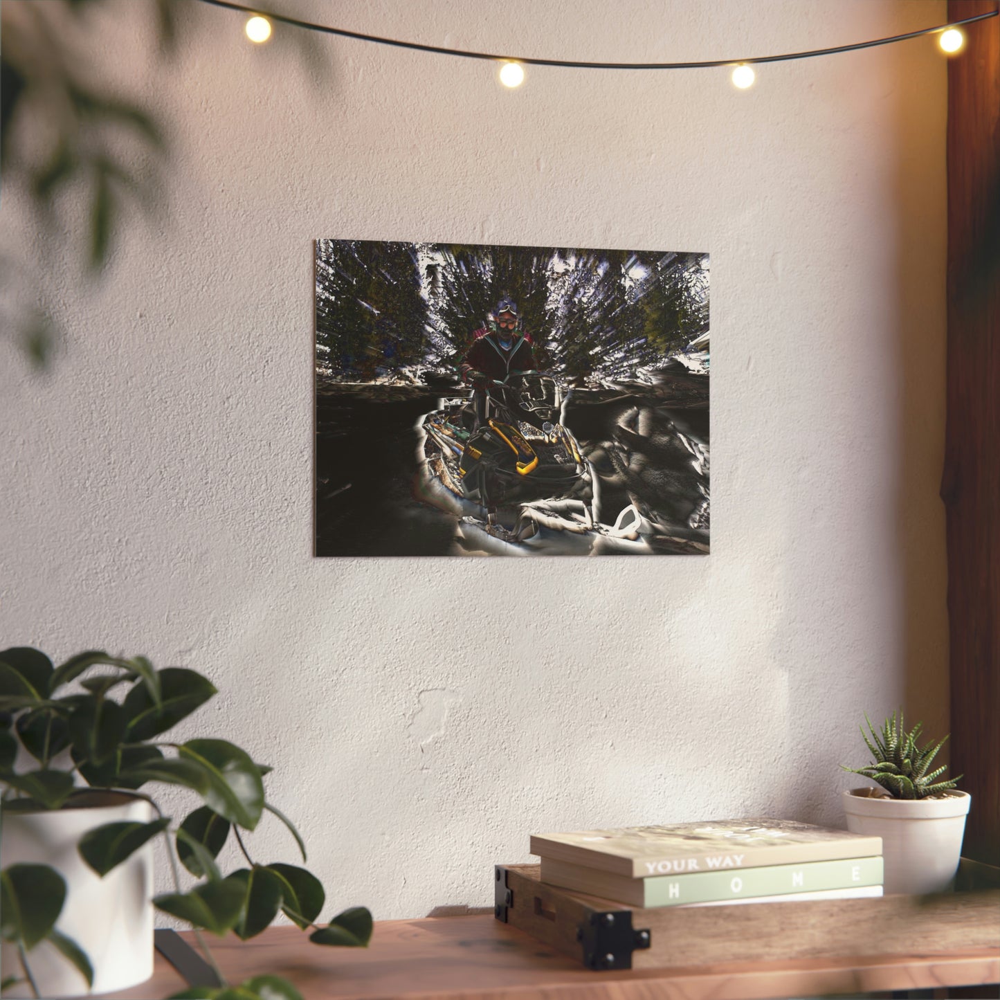 Aluminum Composite Panels ... Snowmobiling The Local Trails ... "A Spring Day" ... March 2021 ... Central Idaho ... Original Works ...