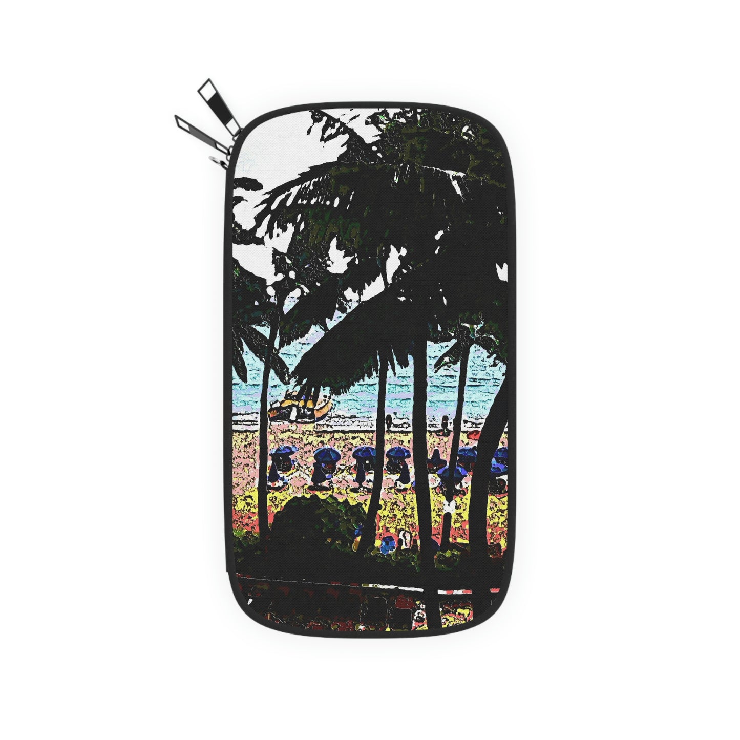 Passport Wallet ... "A Beautiful Beach Amongst The Palms" ... The Outrigger Waikiki, Honolulu, Oahu ... Original Works ...