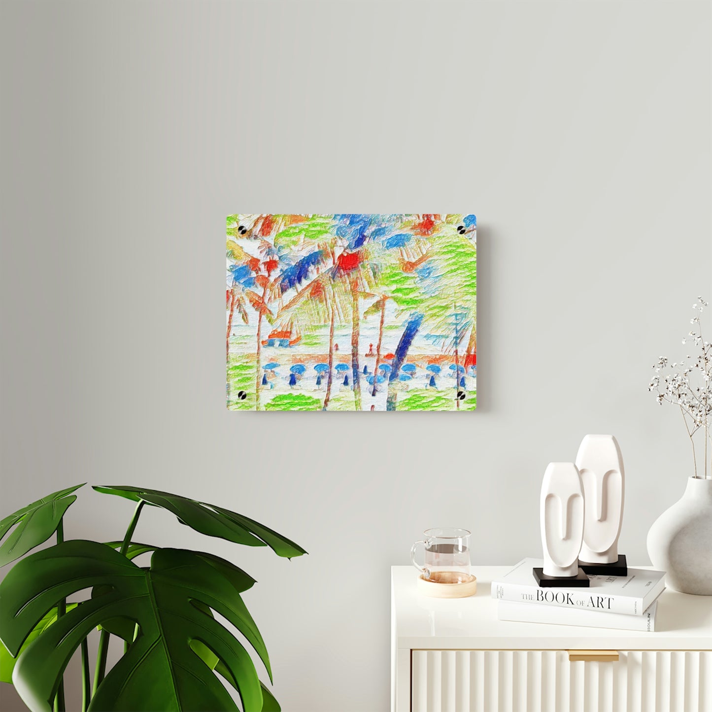 Acrylic Wall Art Panels ... "The Royal Hawai'ian: Waikiki Beach_Beach" ... Honolulu, HI ... Ocotber 2014 (Halloween) ... Original Works ...