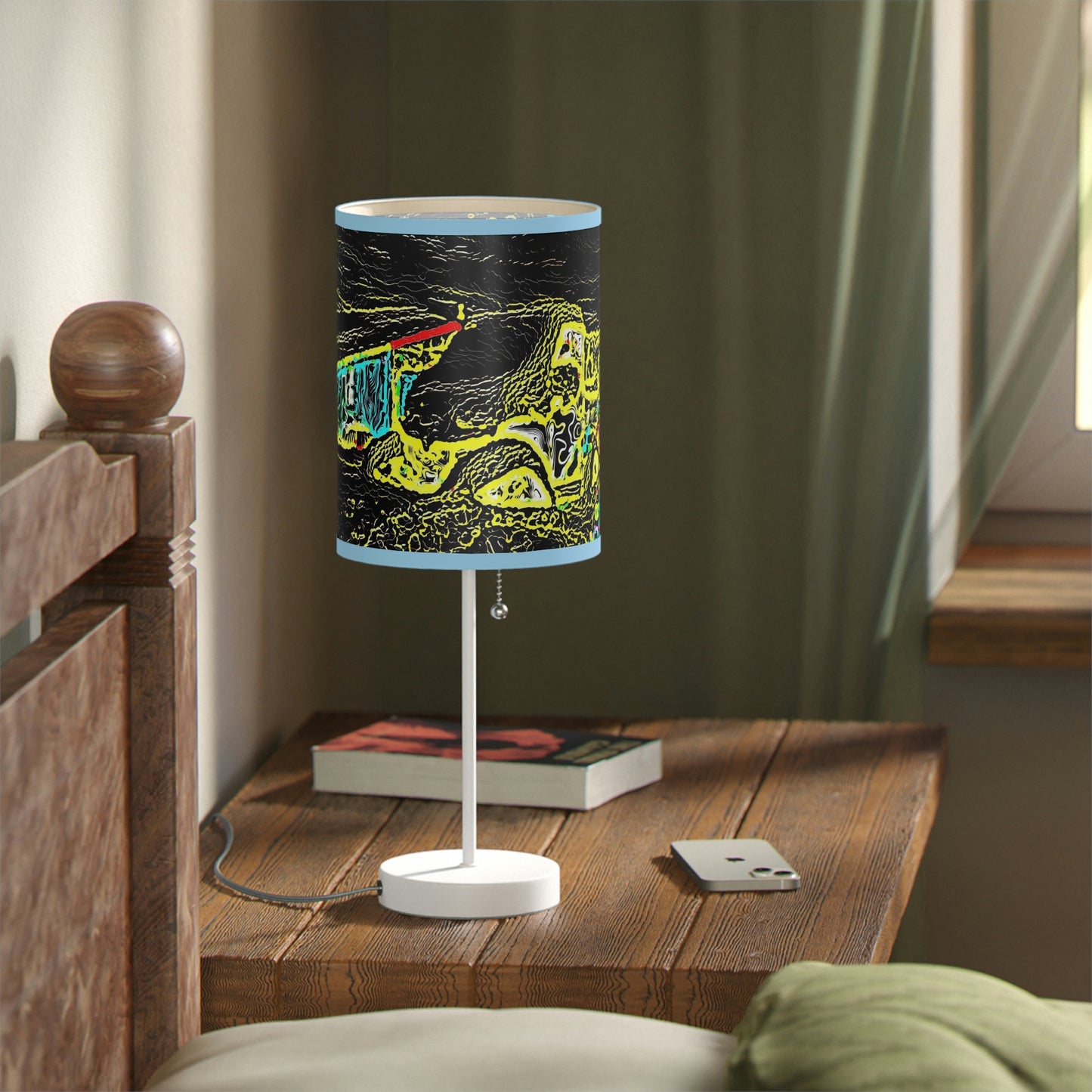 Lamp on a Stand, US|CA plug ... "Snow Vehicle In Snow Storm At-Rest" ... Circa 12Mar23 ... Central Idaho ... 18-Hours Rendering Time: Original Works ...