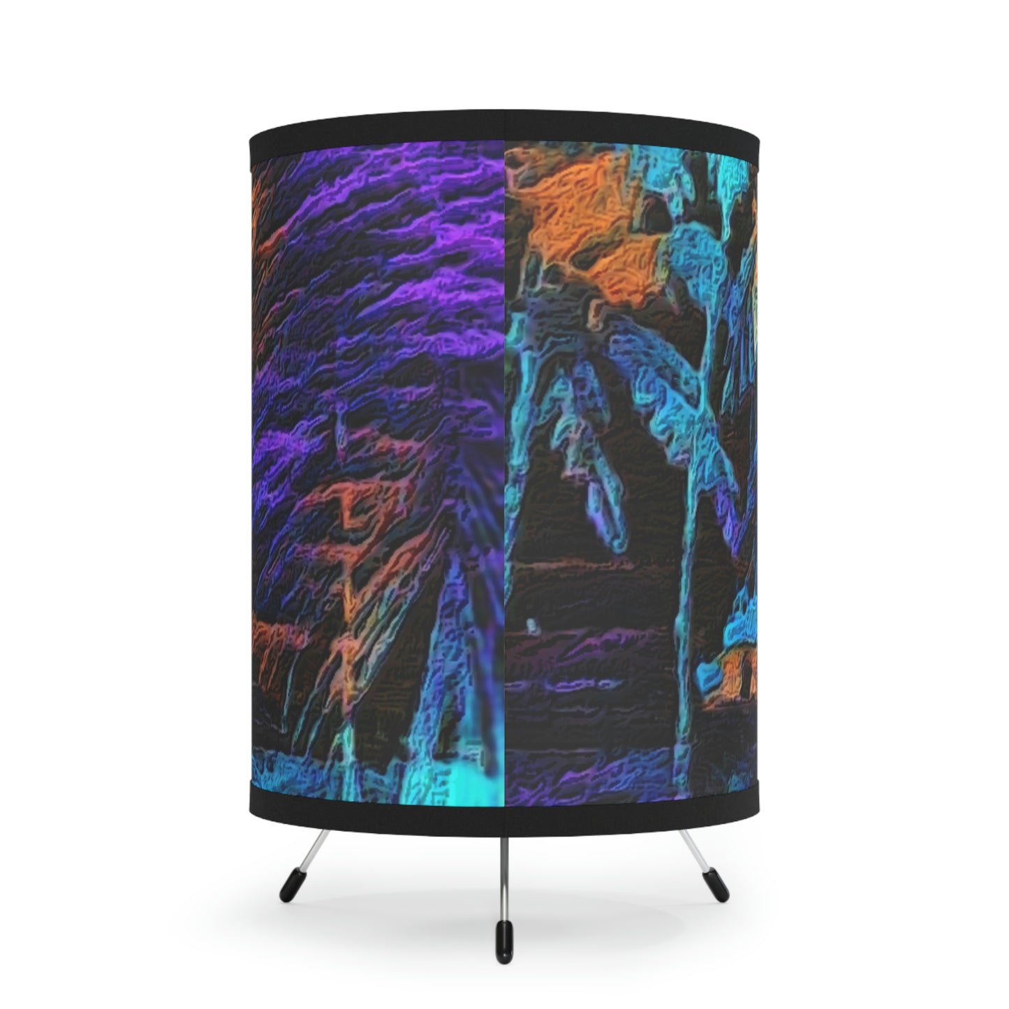 Tripod Lamp with High-Res Printed Shade, US\CA plug ... "The Royal Hawai'ian: Waikiki Beach_Beach" ... Honolulu, HI ... Ocotber 2014 (Halloween) ... Original Works ...