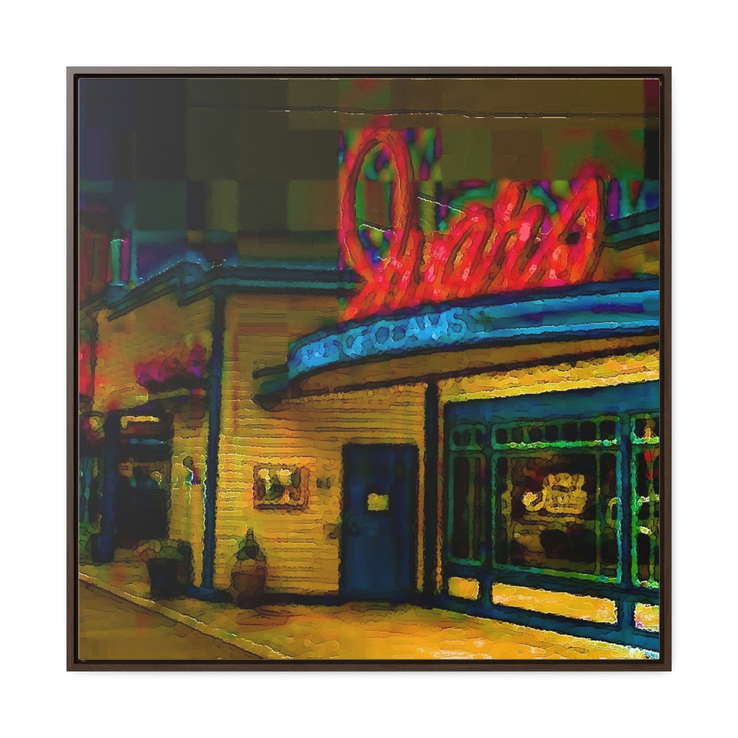 Gallery Canvas Wraps, Square Frame ...  In-A-Hurry & Stressed? ... Remember: Keep "Clam" ... Clam_Happy ...  'Ivars: Seattle Waterfront' ... Personal Archives ... Original Works ...
