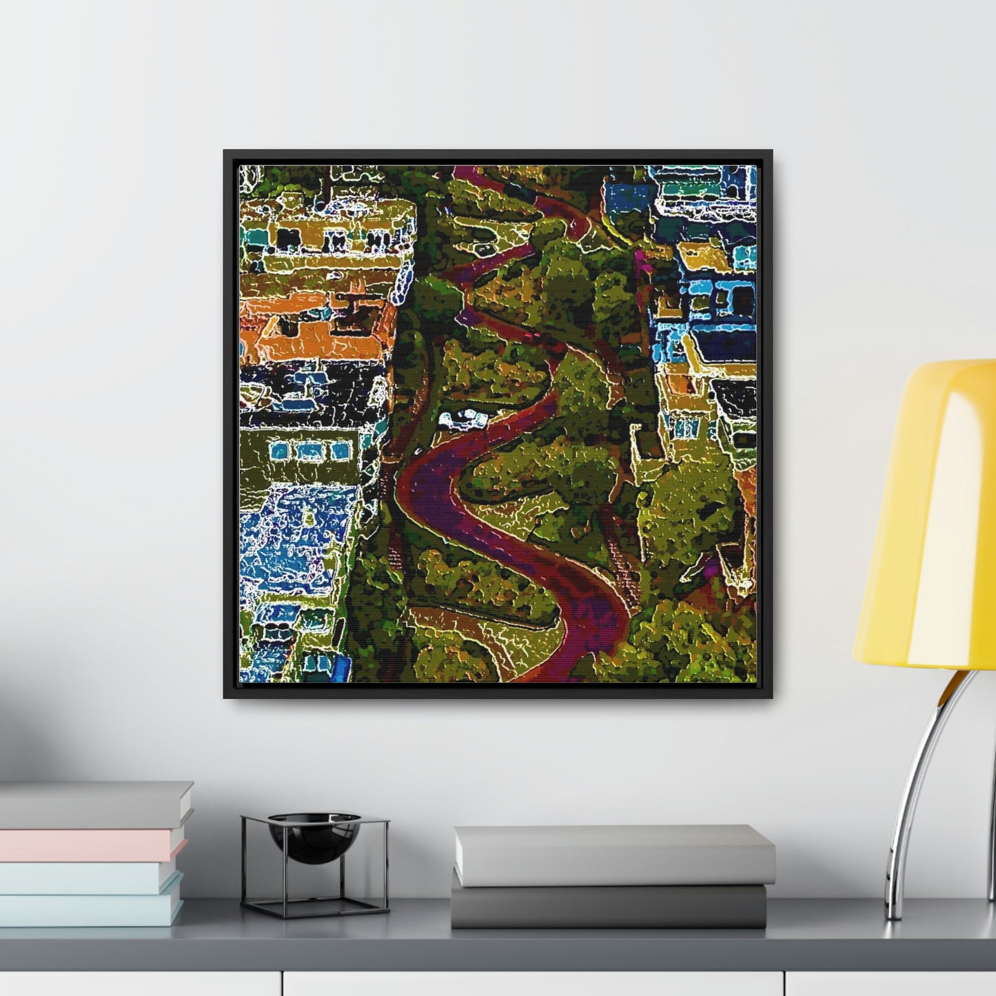 Gallery Canvas Wraps, Square Frame ... A Crazy Street ... 'Eight Winding Curve-Switchbacks' ... "Lombard Street, San Francisco, CA' ... Family Archives: 1970's ... Original Works ...