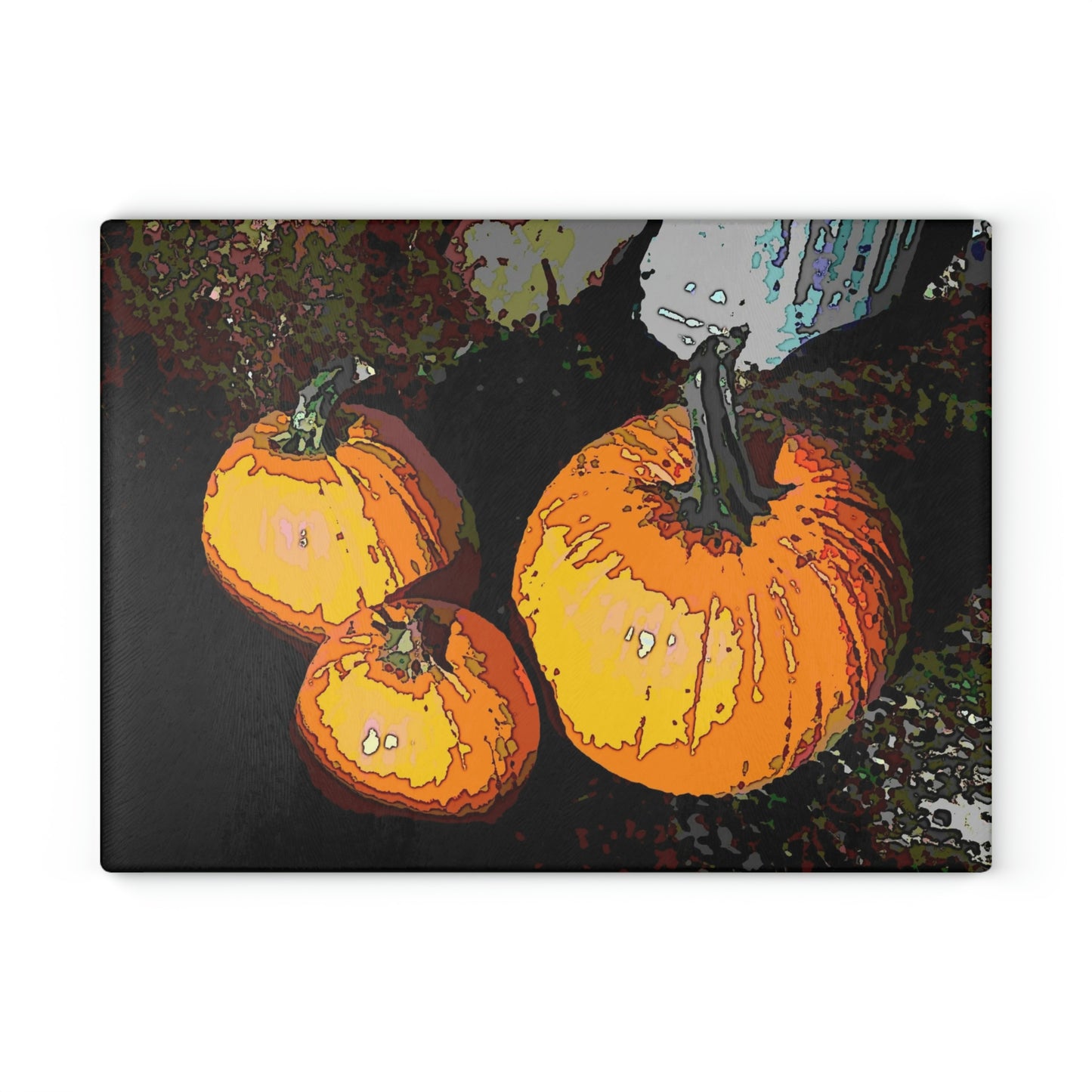 Glass Cutting Board ... "Carve Your Jack-O-Lanterns" & Dry Your Seeds 'On These' ...