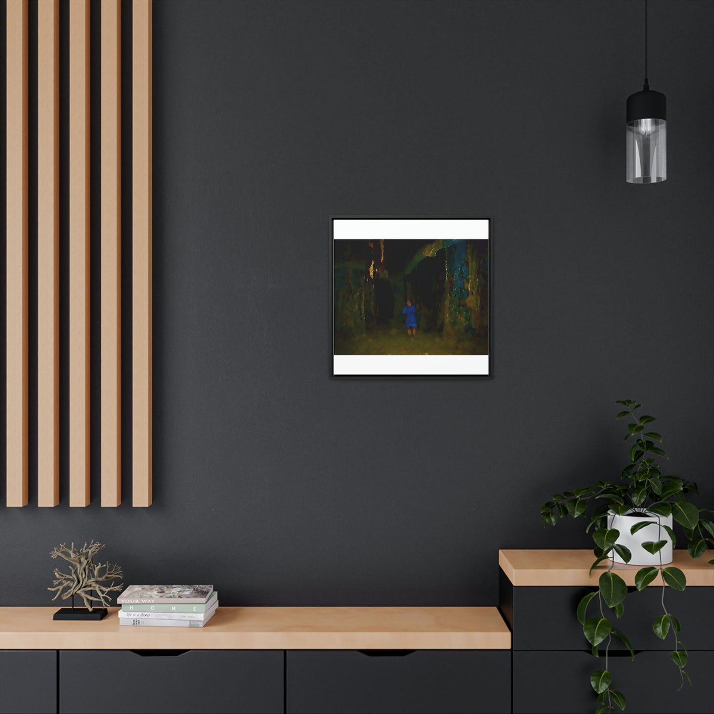 Gallery Canvas Wraps, Square Frame ... Jesuit Philosophy ... "In The Polynesian Banyans ..."